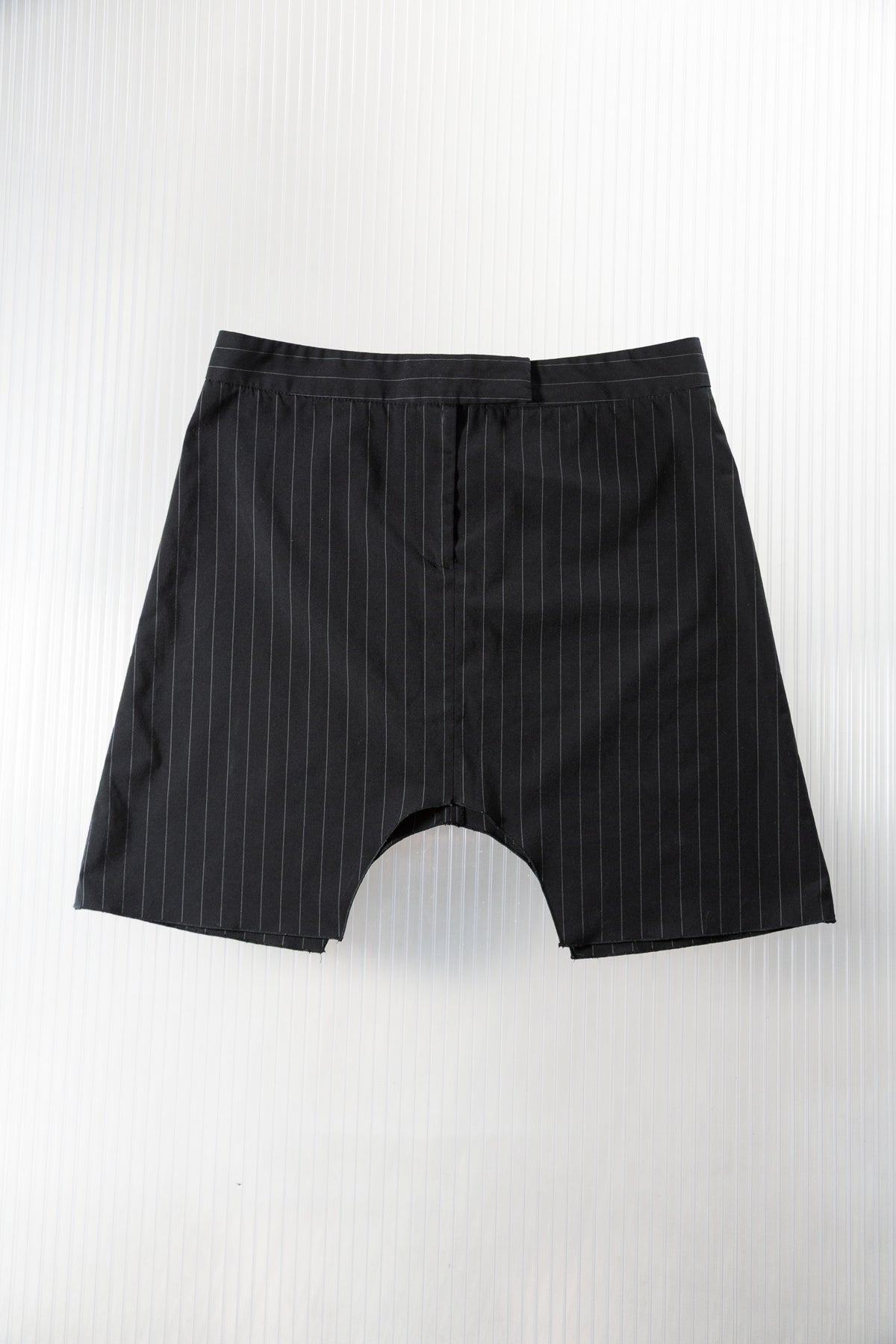 RICHMOND PINSTRIPE TEXT PRINT SKIRT