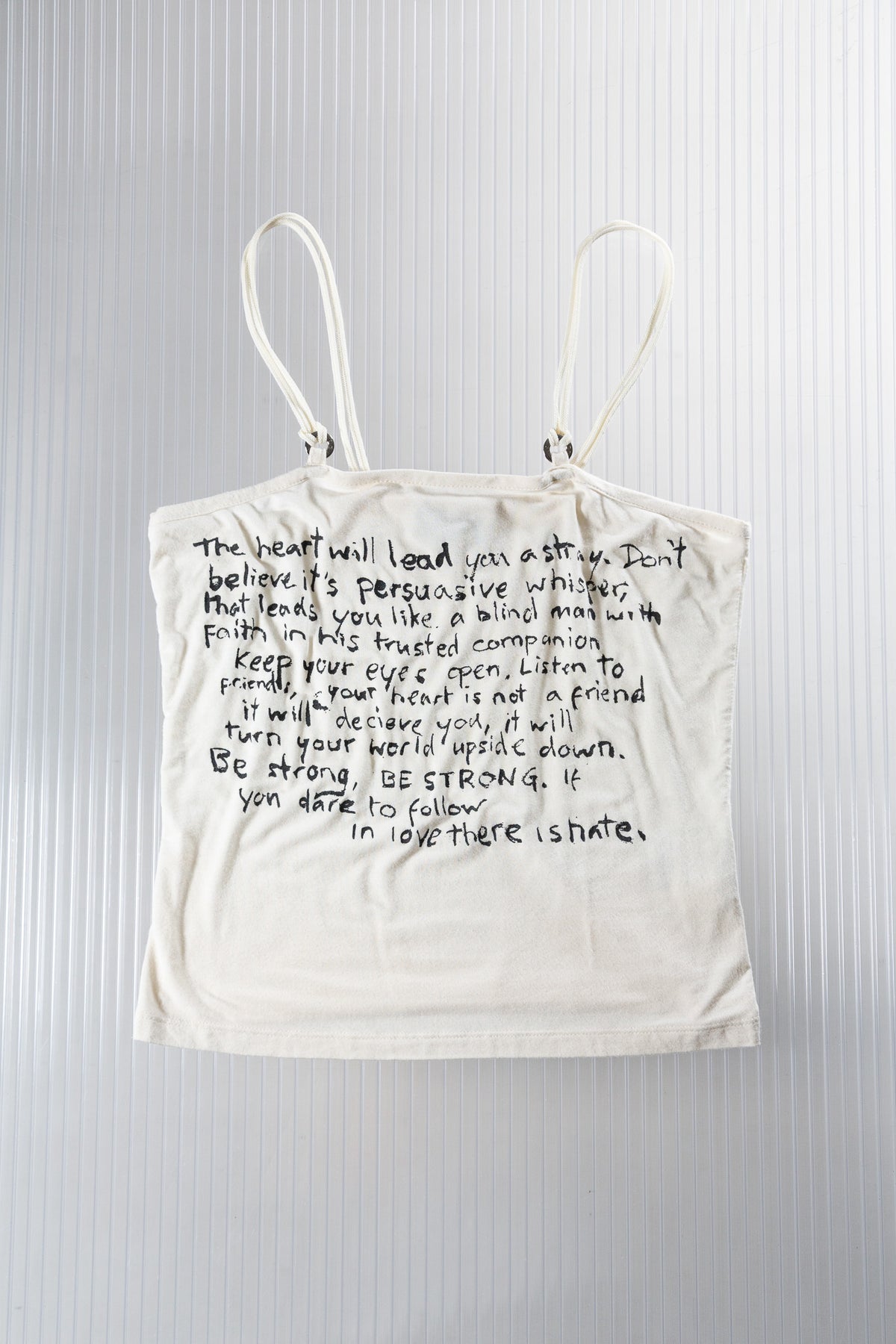 RICHMOND TEXT PRINT CAMISOLE TOP