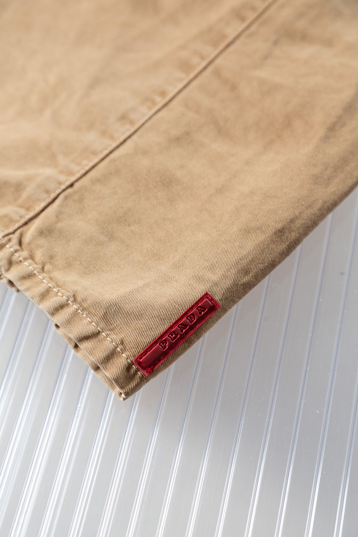 PRADA 2000S ZIP DETAIL MIDI SKIRT