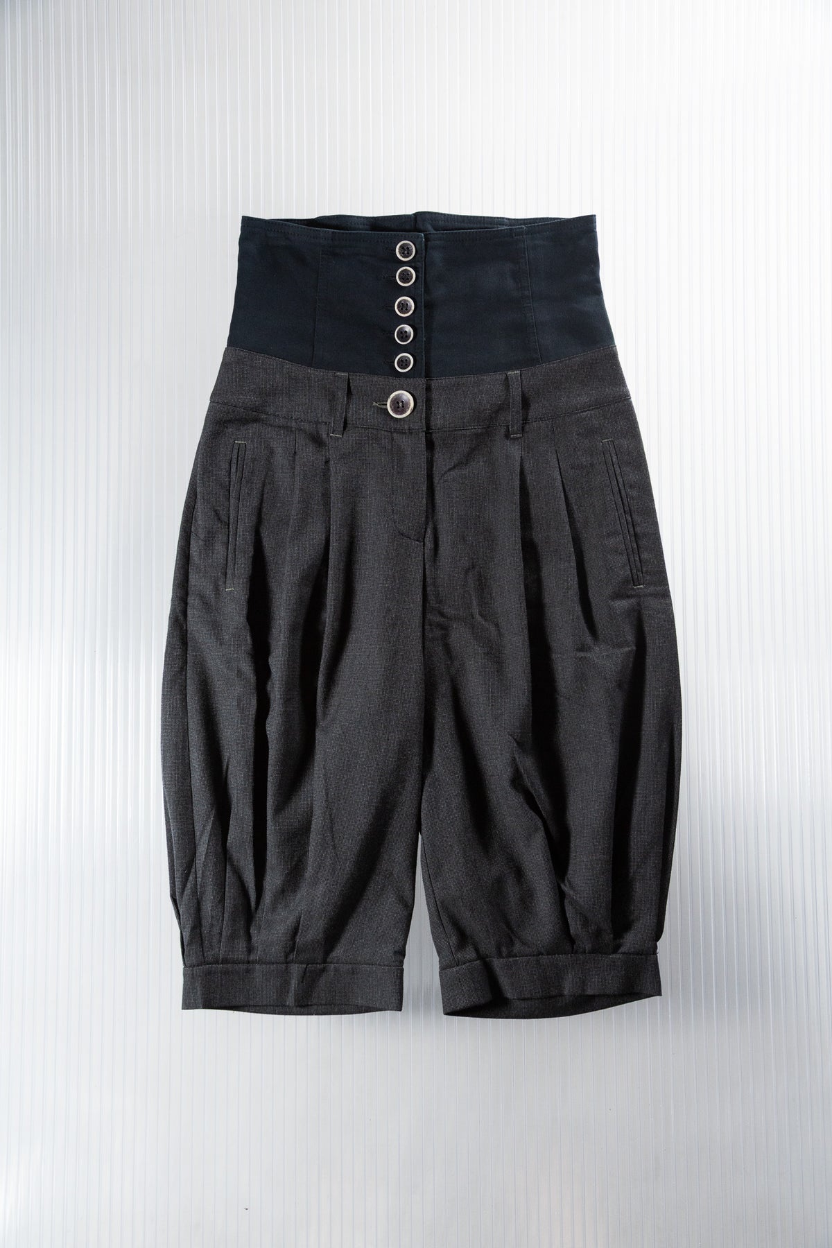 COP COPINE GREY OVERSIZED BELTED CAPRI