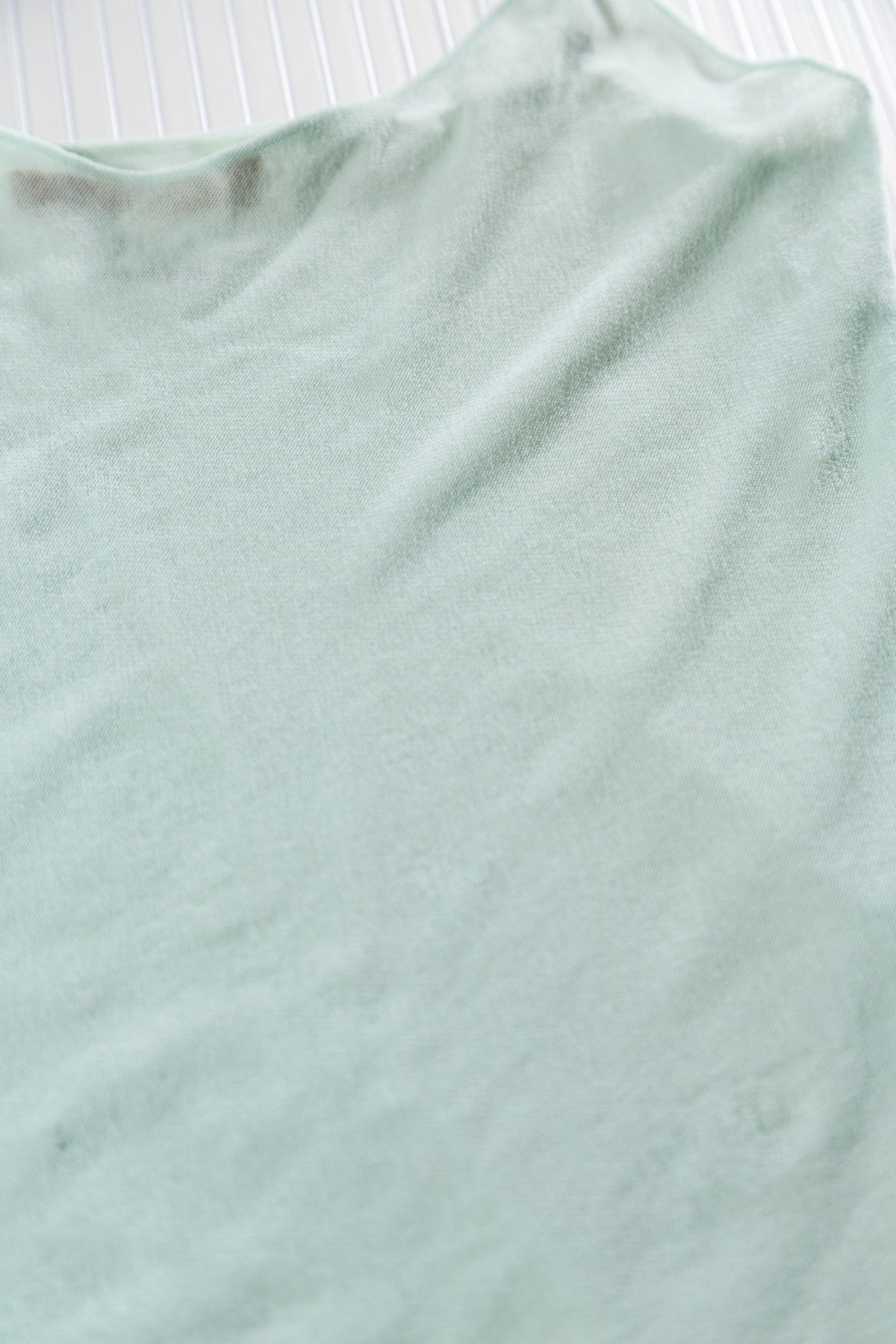 MINT SHEER MESH DOUBLE LAYERED TANK TOP