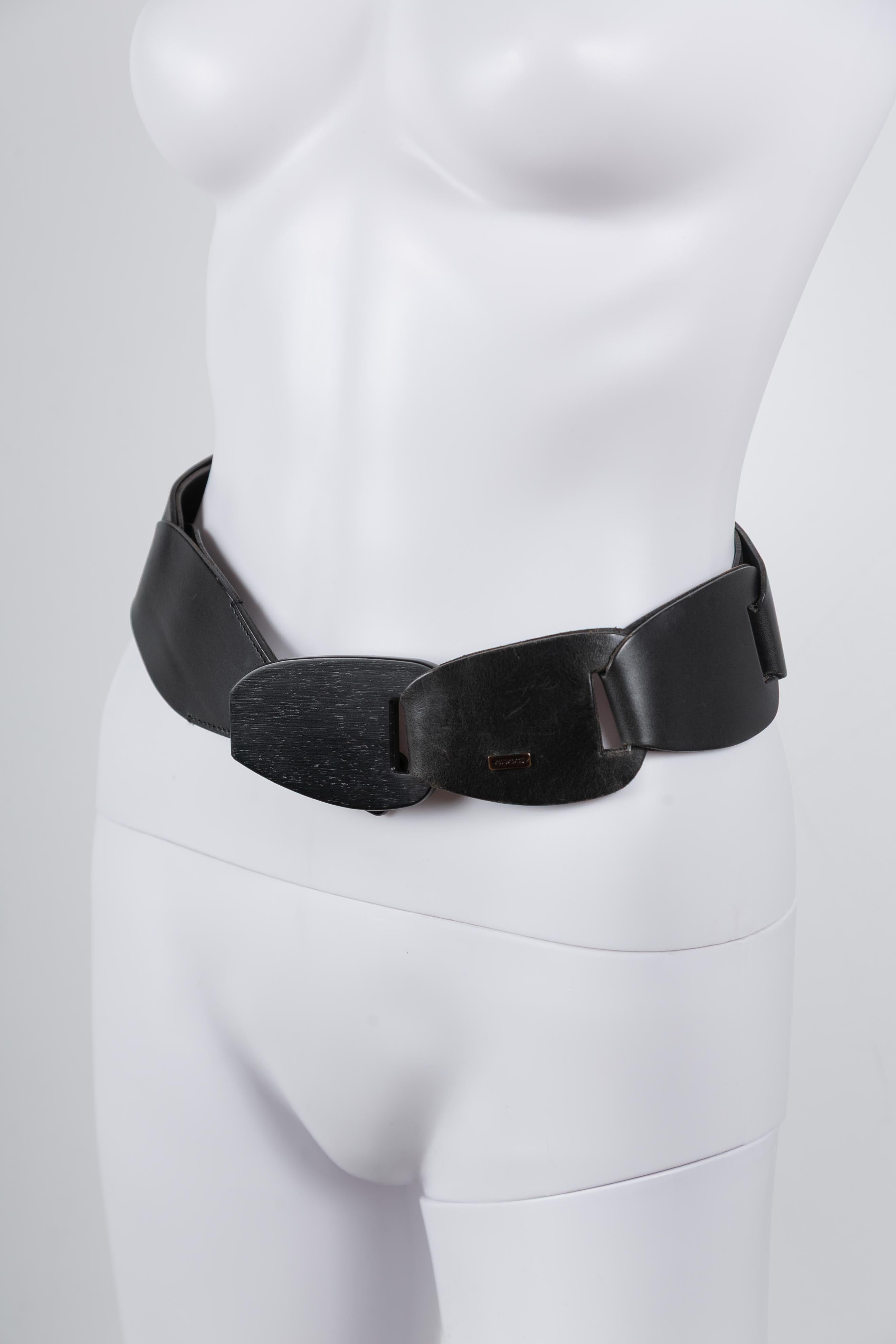 SS1997 CHAIN LINK LEATHER BELT