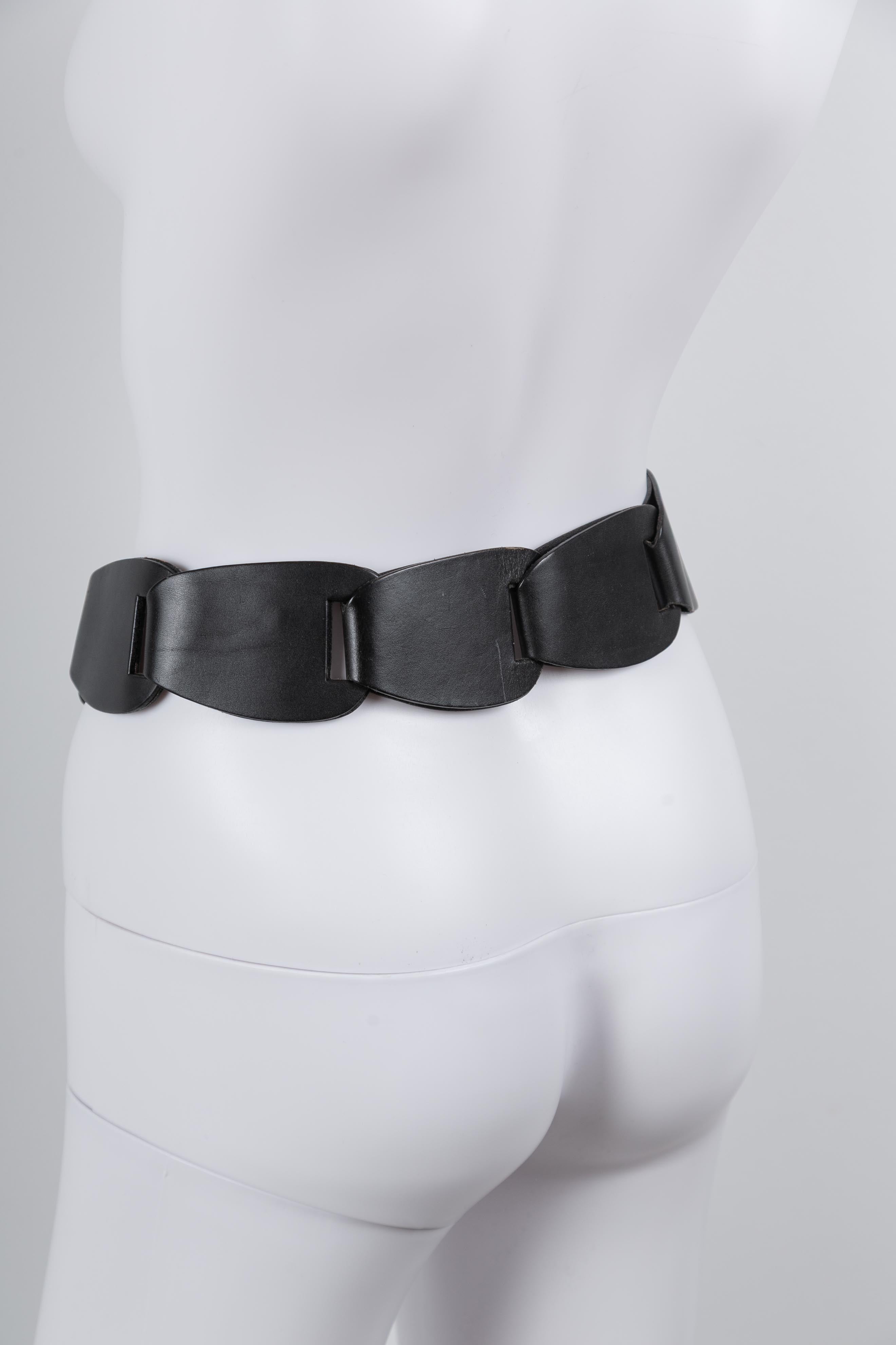 SS1997 CHAIN LINK LEATHER BELT
