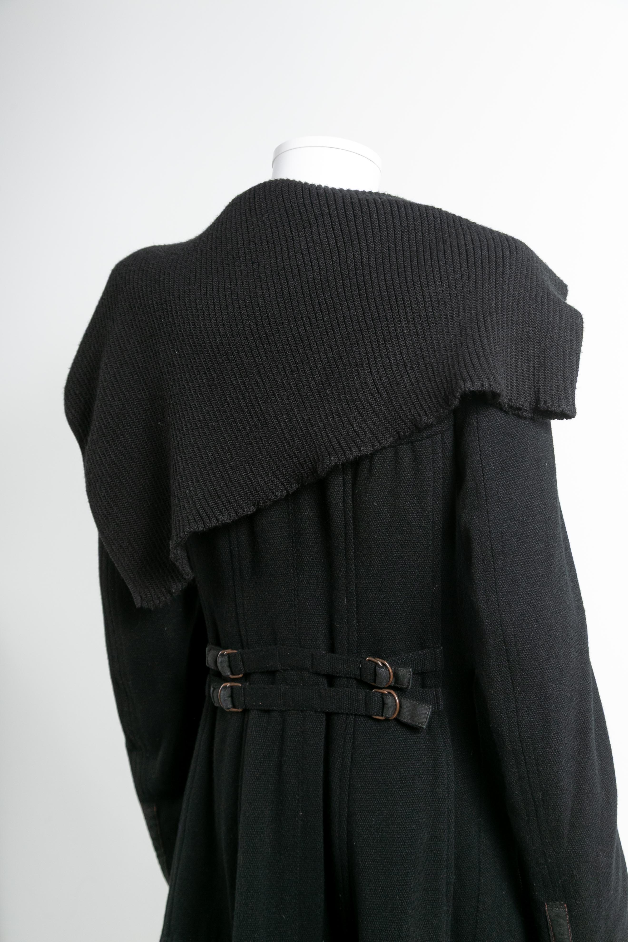 WOOL SCARFED COAT