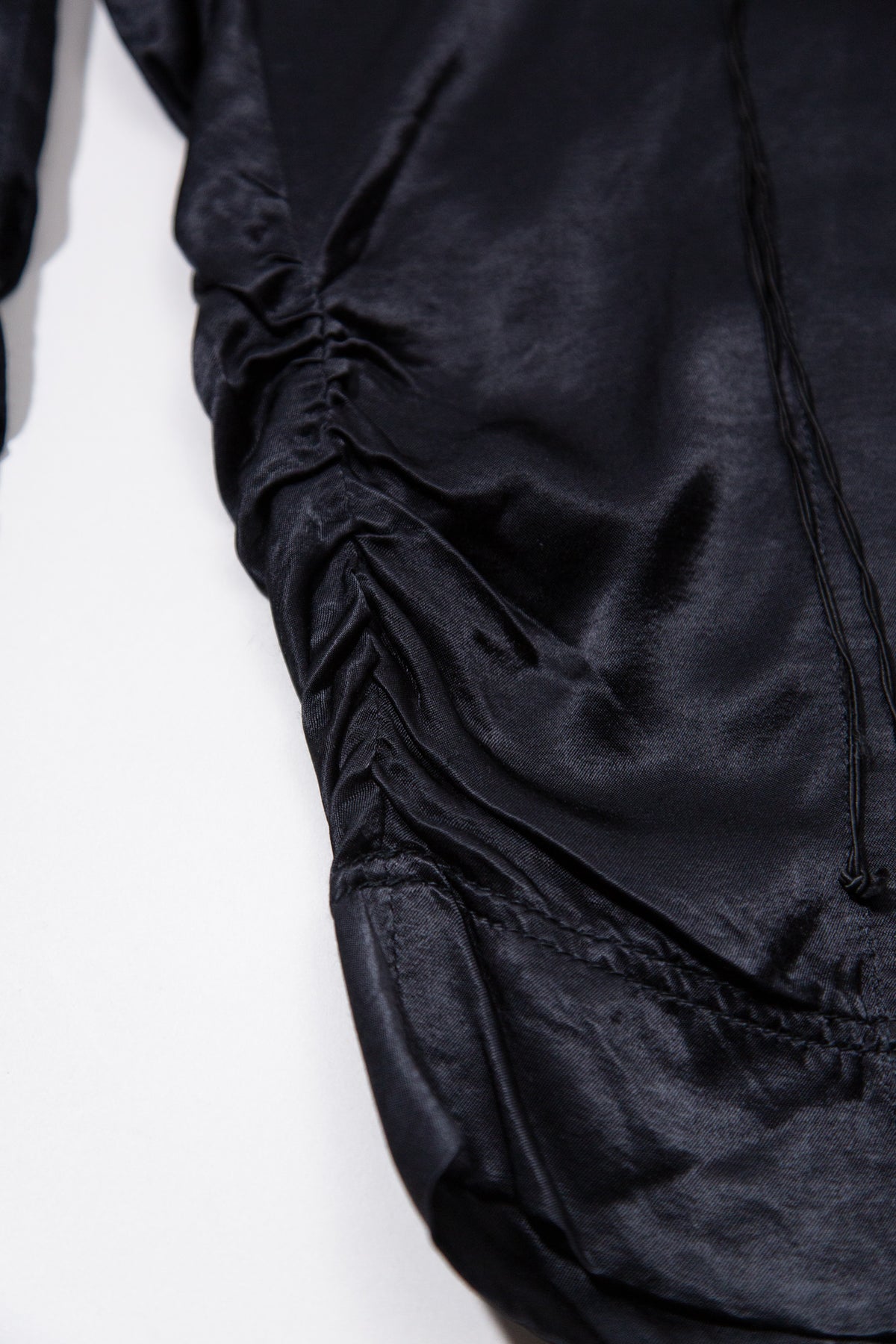 SATIN VISCOSE FRINGE CAPRI PANTS
