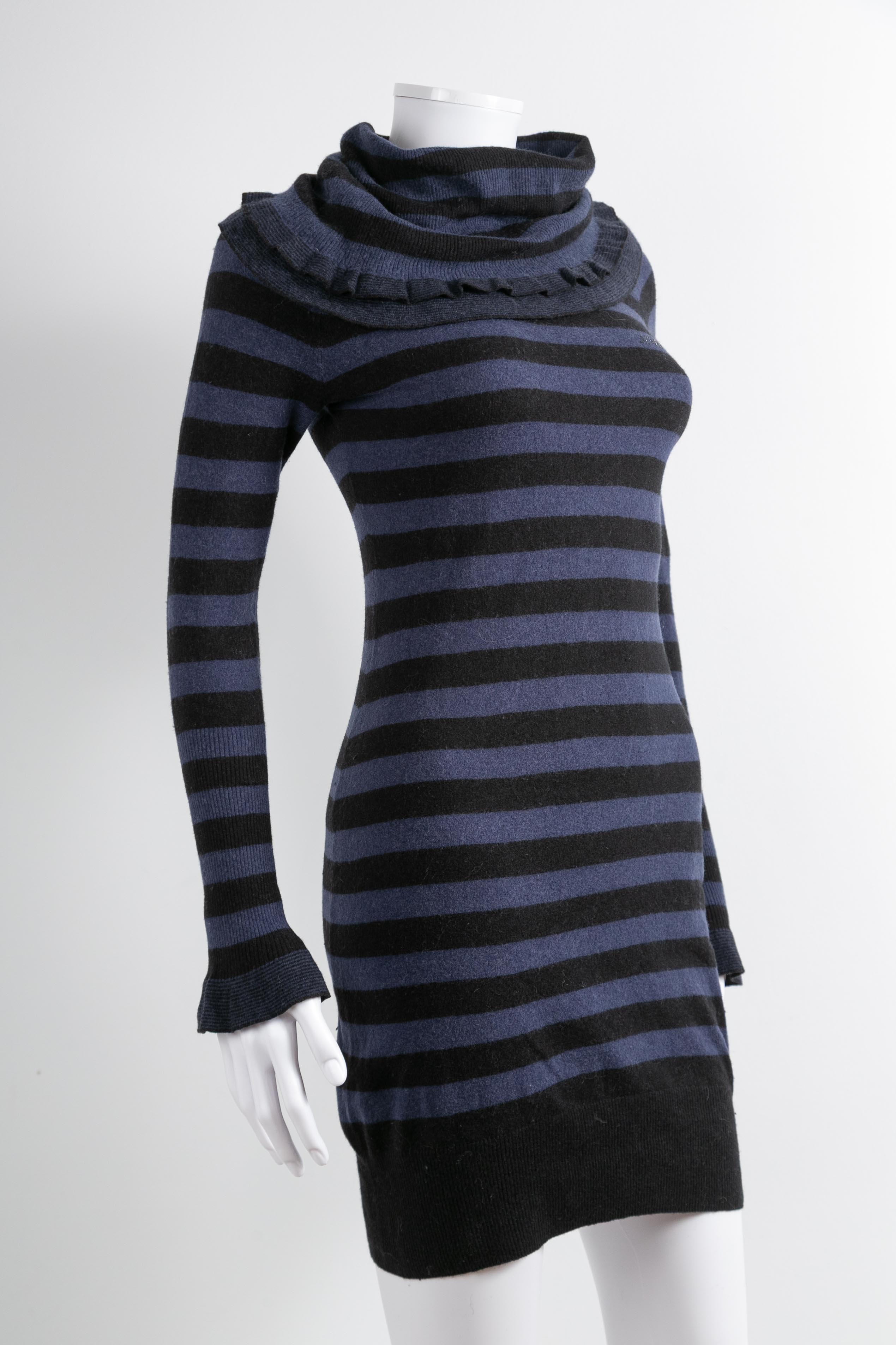 STRIPED KNIT DRESS