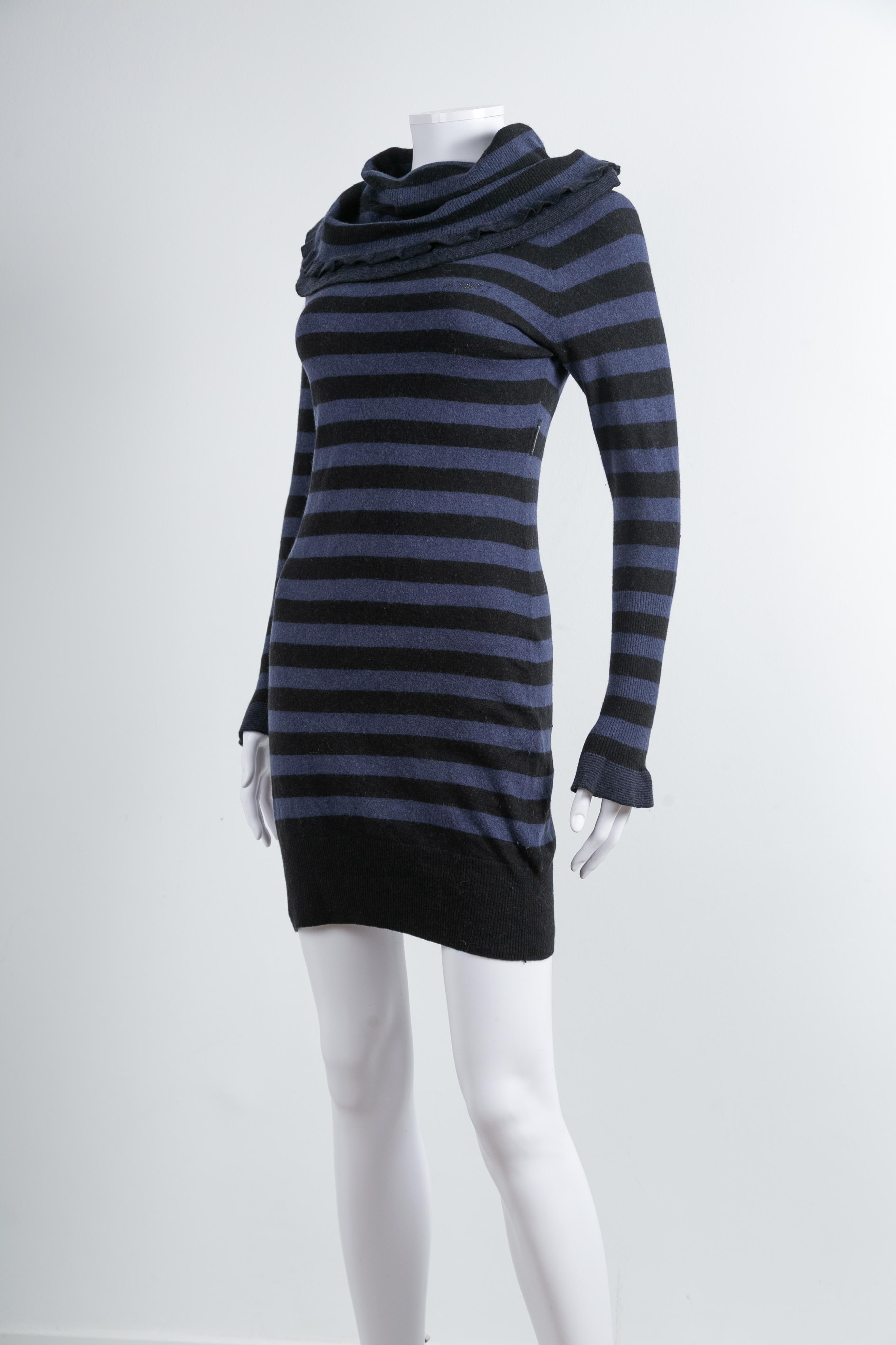 STRIPED KNIT DRESS