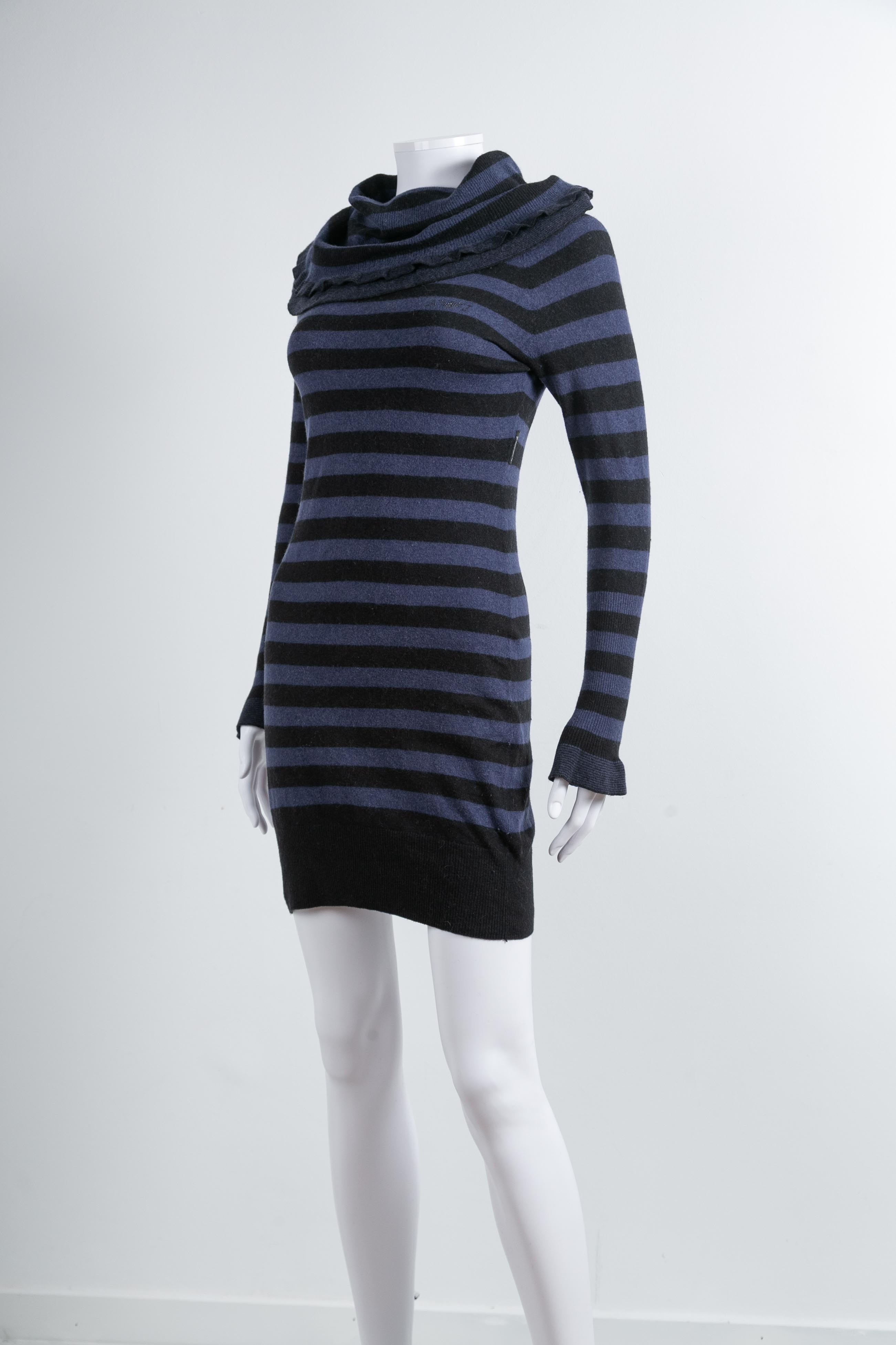 STRIPED KNIT DRESS