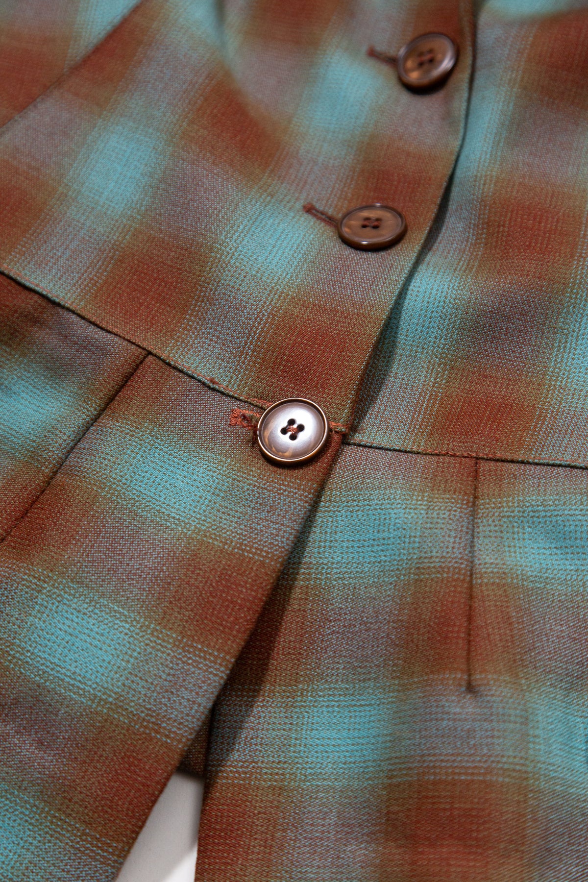JEAN PAUL GAULTIER FW1991 RUST PLAID BLAZER
