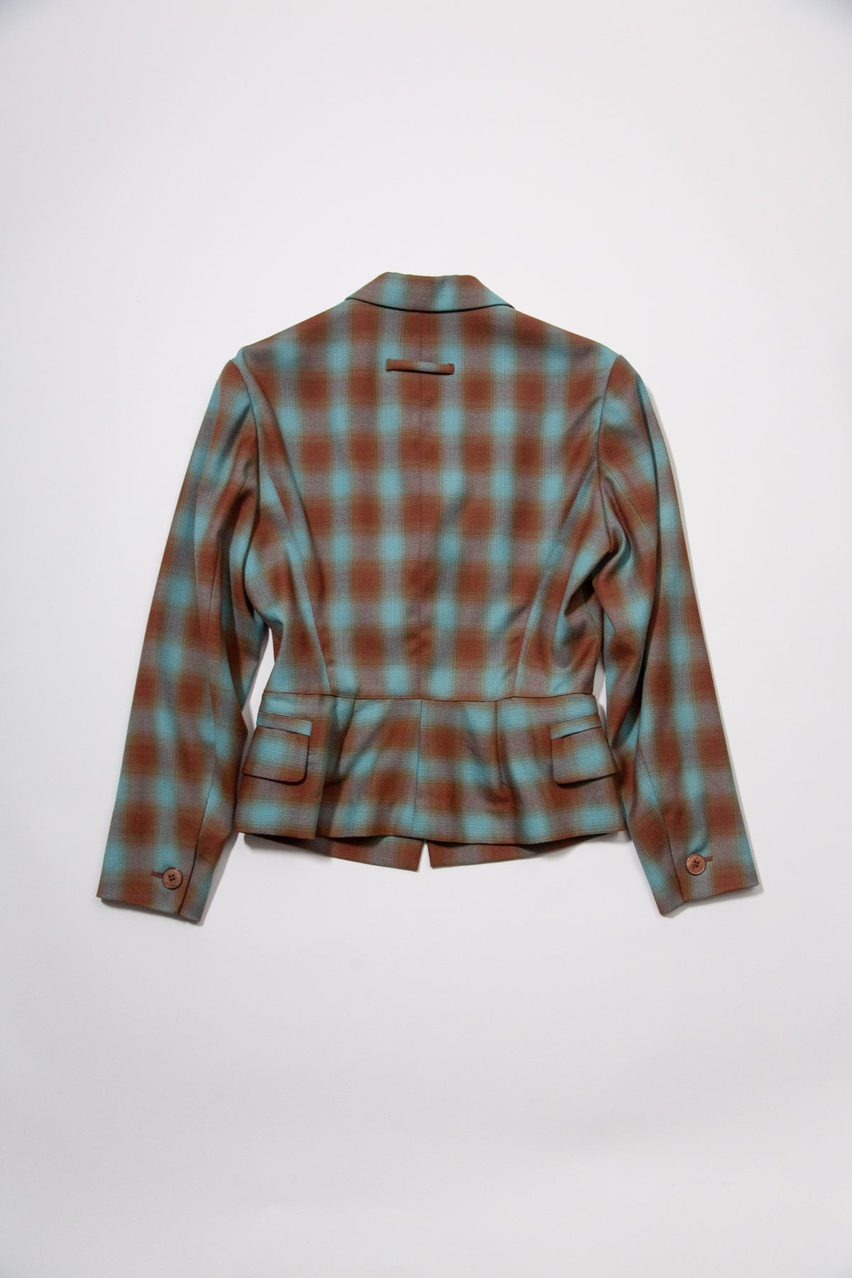JEAN PAUL GAULTIER FW1991 RUST PLAID BLAZER