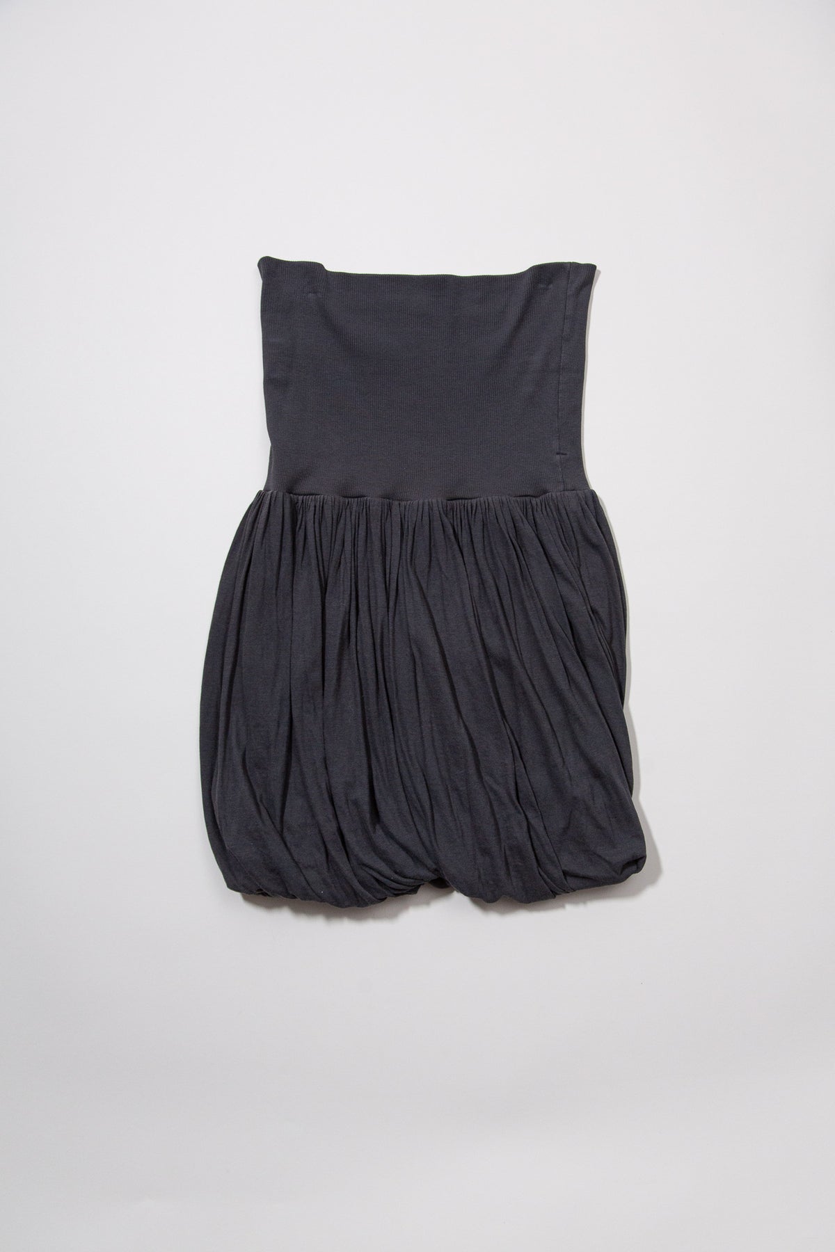 GREY BUBBLE TWIST MINI SKIRT