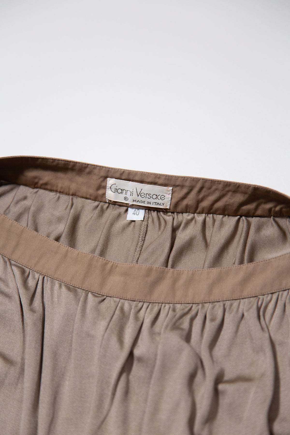GIANNI VERSACE DRAPED LONG SLEEVE TOP