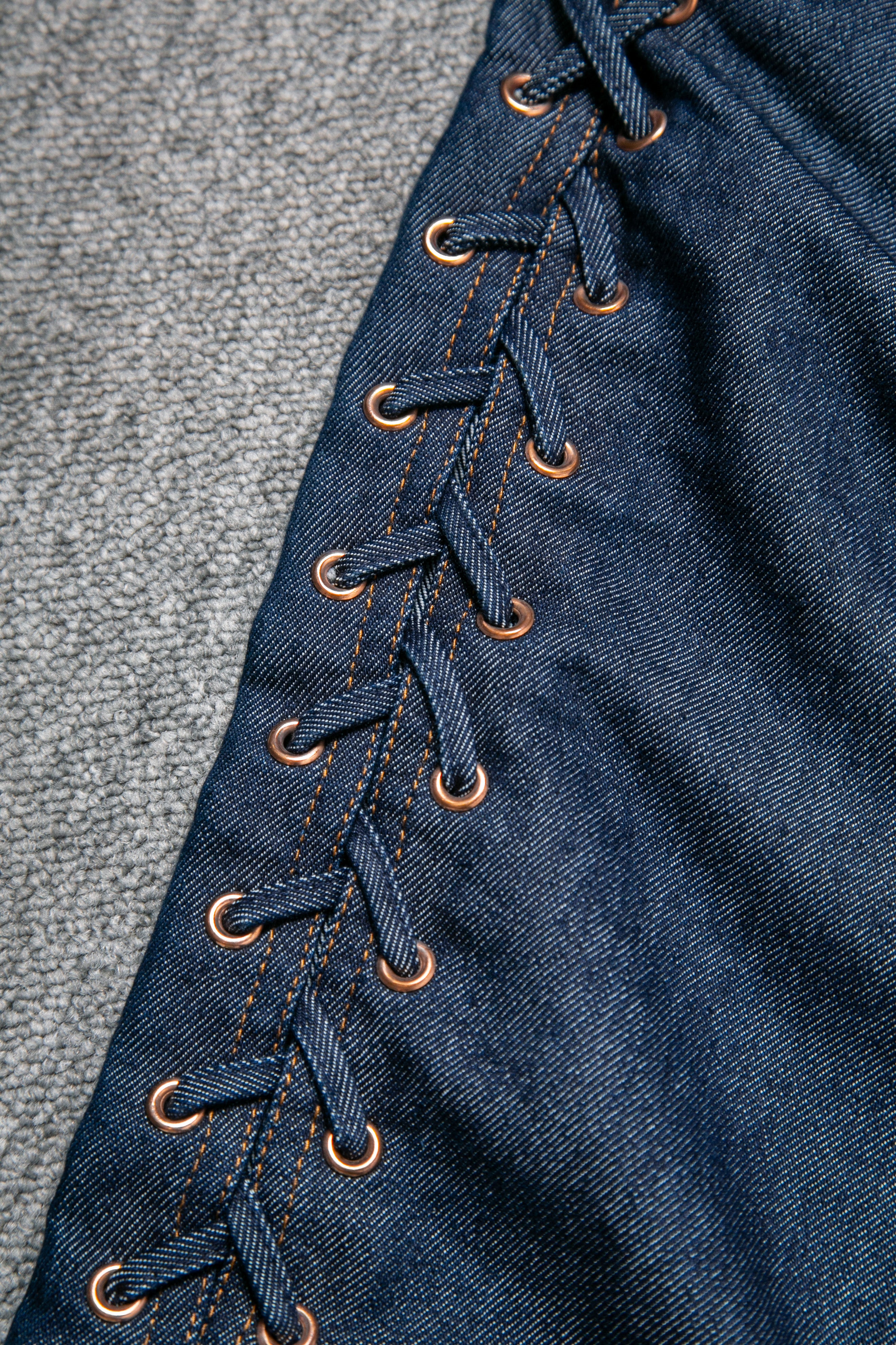 1990 LACE UP SIDES DENIM