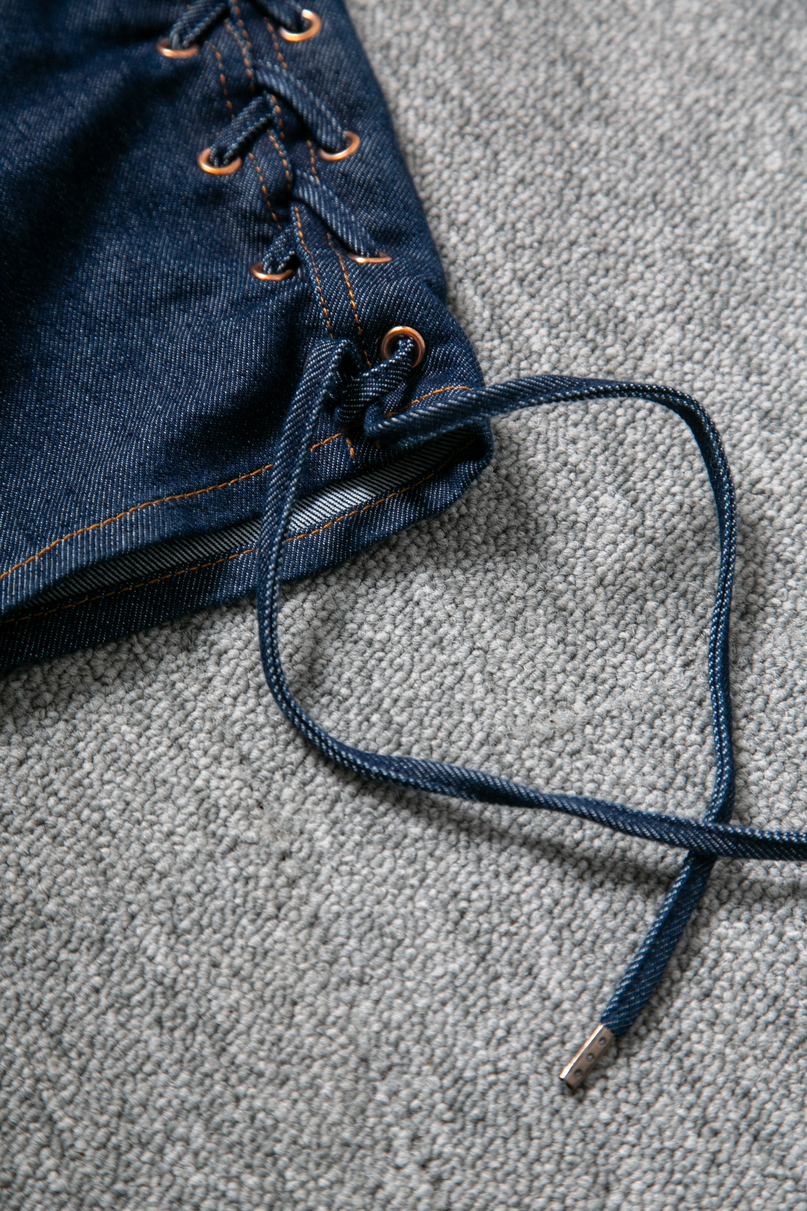 1990 LACE UP SIDES DENIM