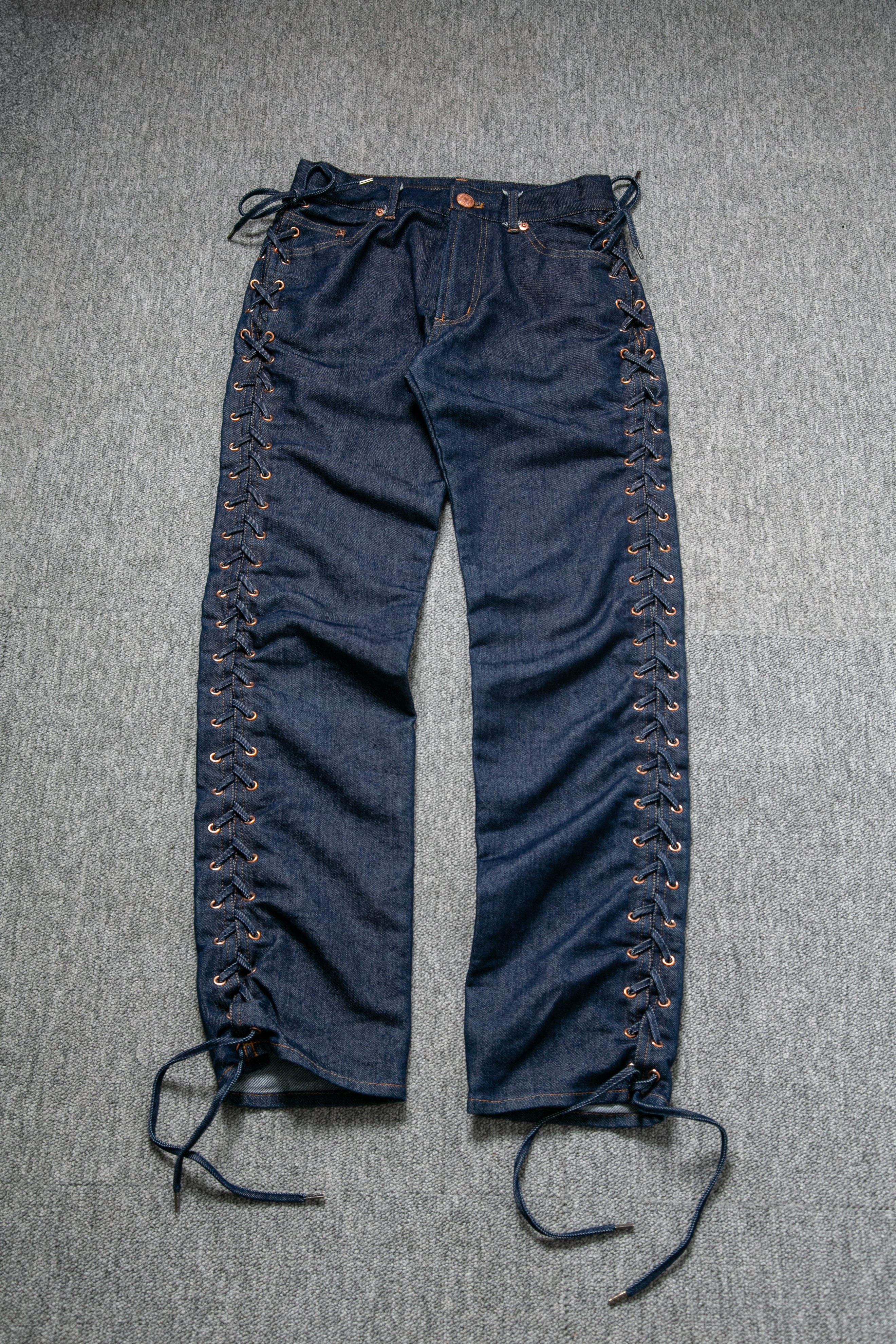 1990 LACE UP SIDES DENIM