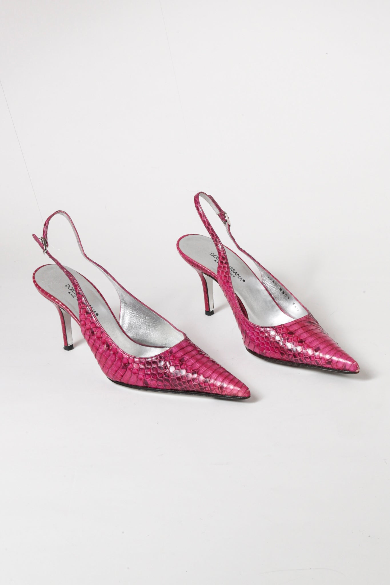 D&G Hot Pink Snake Heels