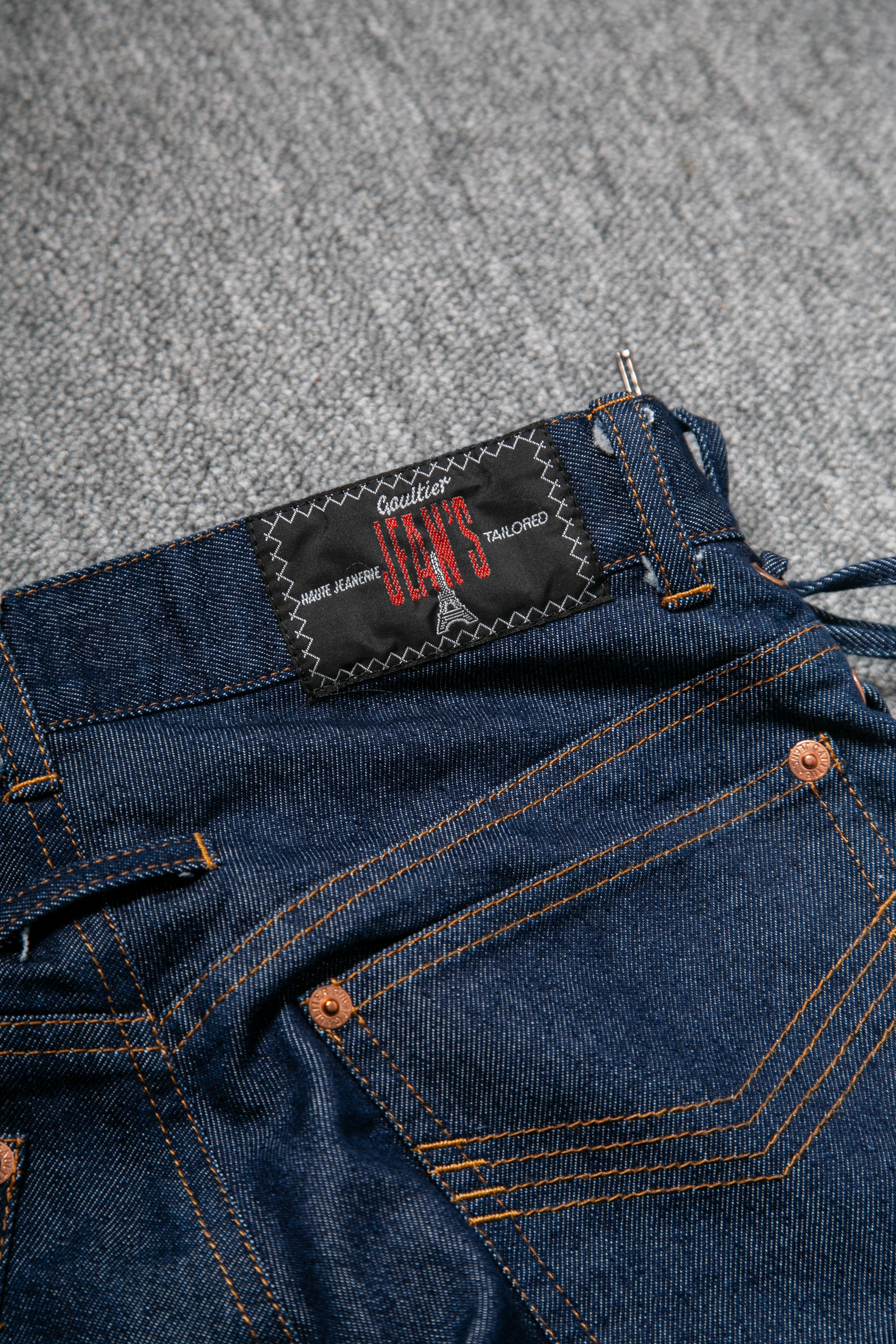 1990 LACE UP SIDES DENIM