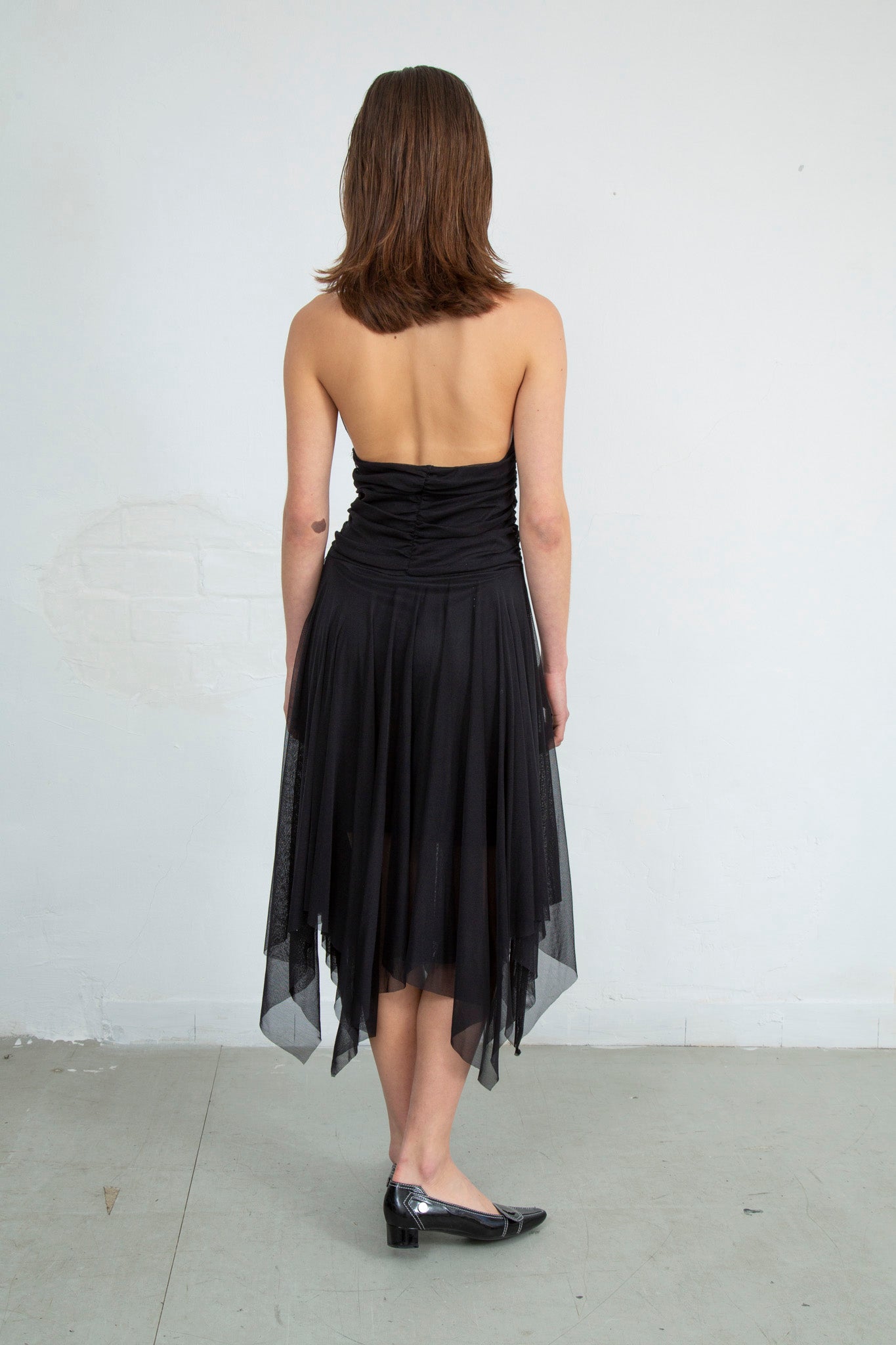 Mesh Ruched Dress