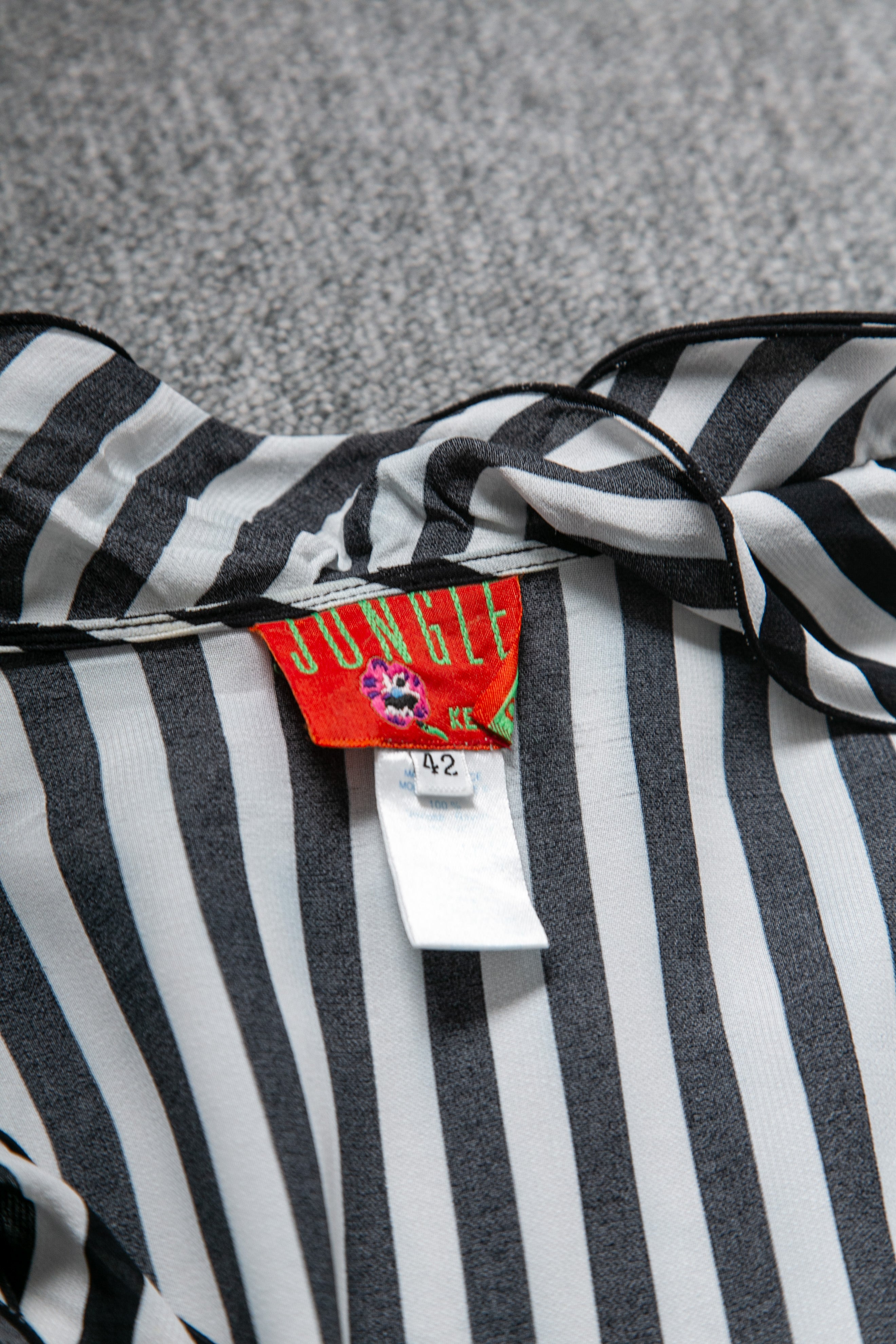 90S STRIPED RUFFLES TOP