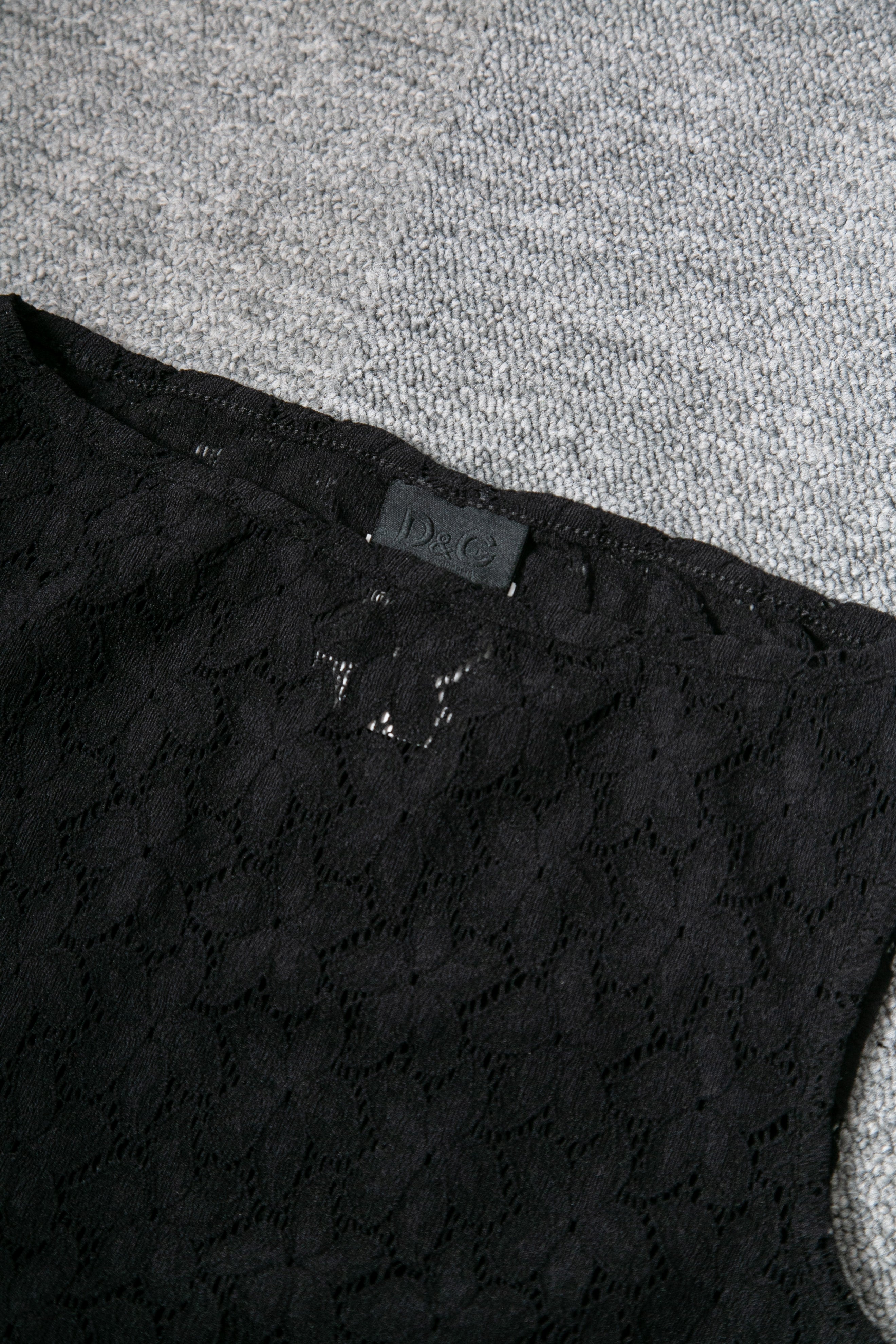 90S LACE SHEER TOP