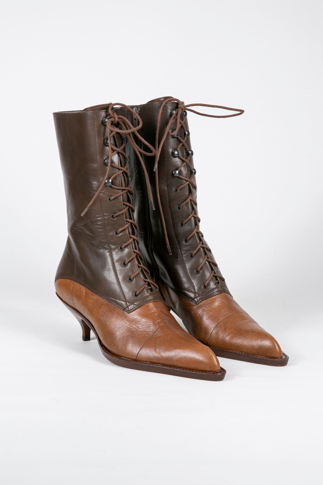 FW 2001 VICTORIAN LACE-UP BOOTS