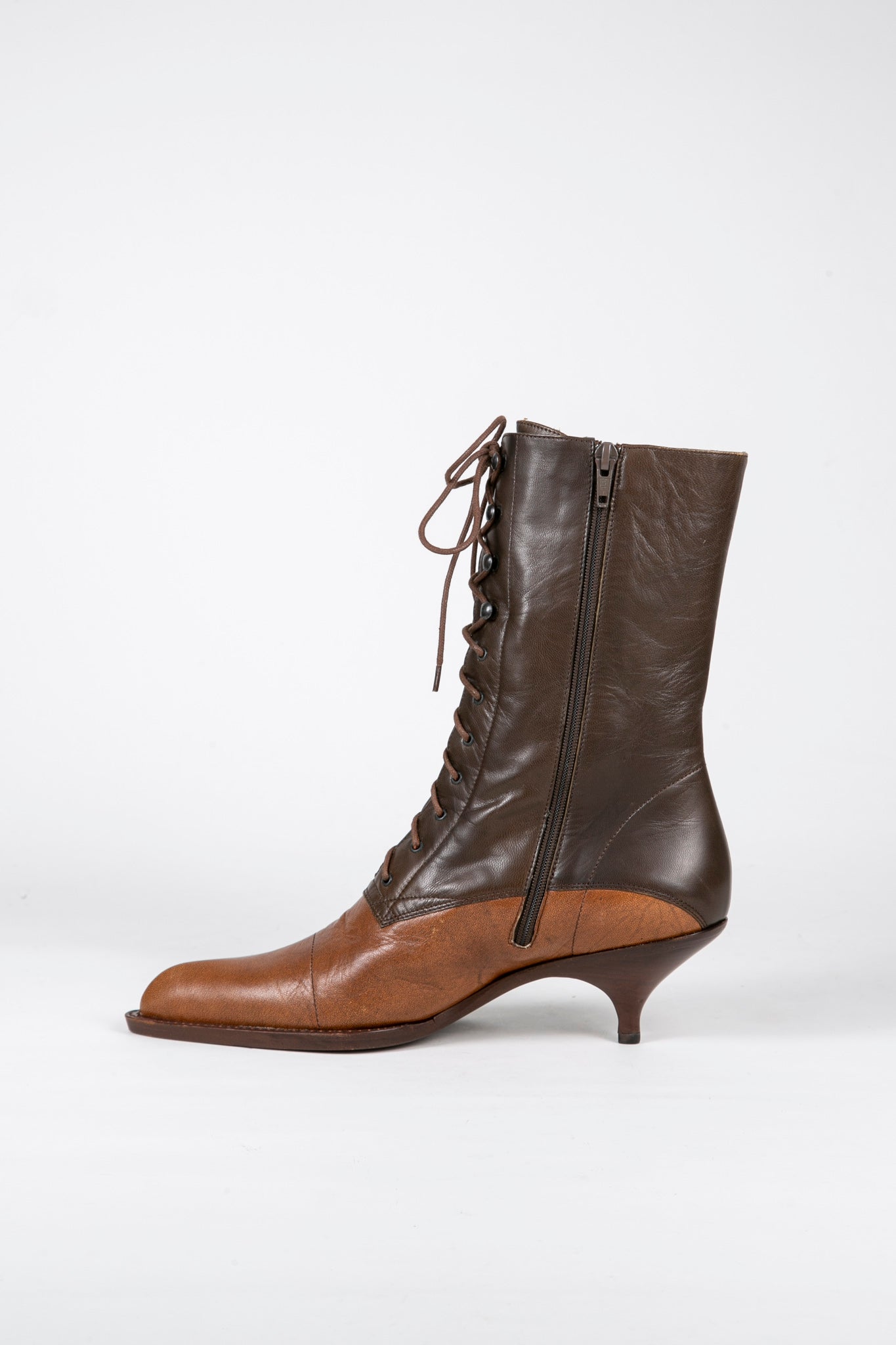 FW 2001 VICTORIAN LACE-UP BOOTS