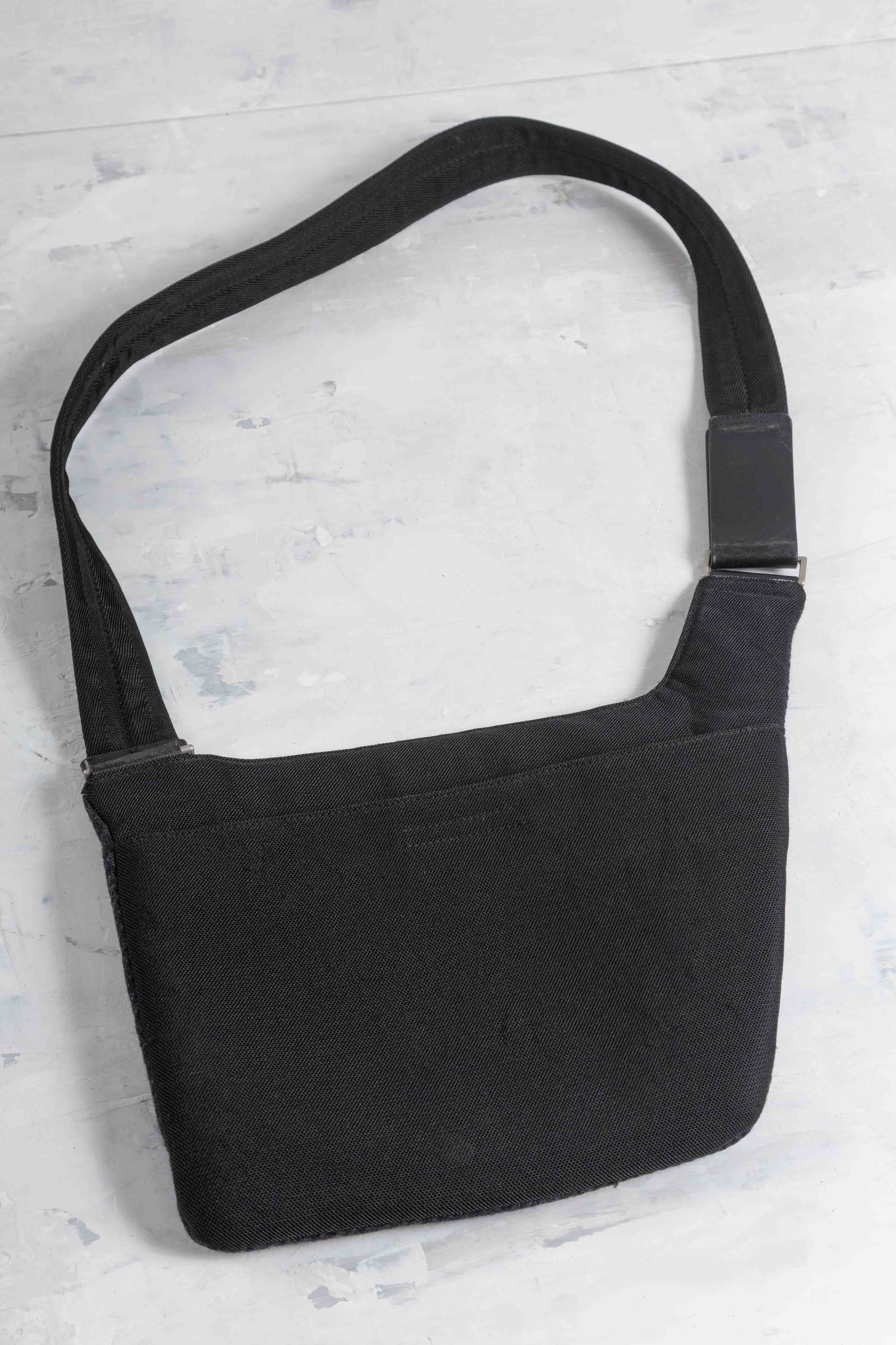 FW1999 WOOL FUR CROSSBODY BAG