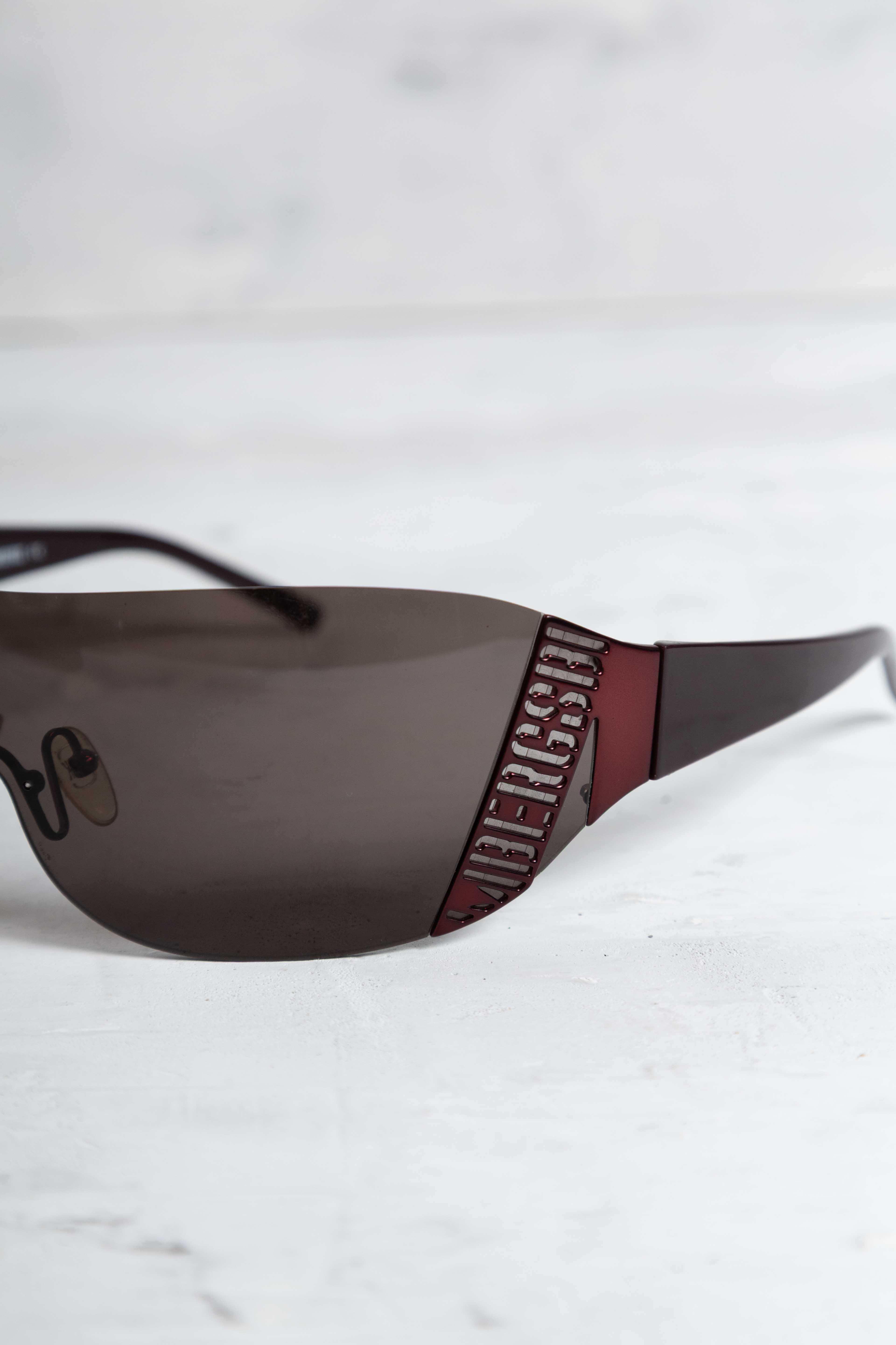 BRONZE MIRROR SHIELD SUNGLASSES