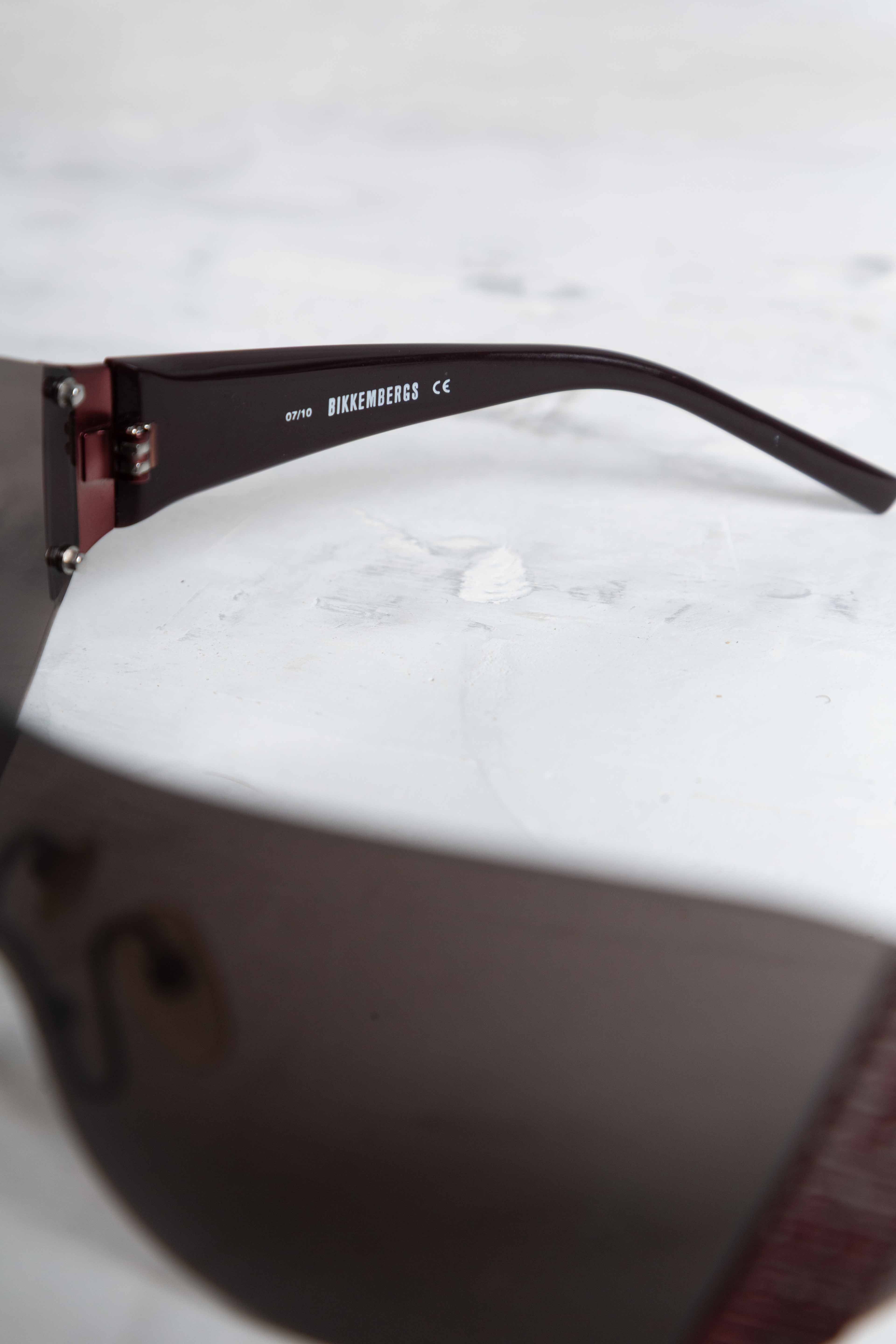 BRONZE MIRROR SHIELD SUNGLASSES