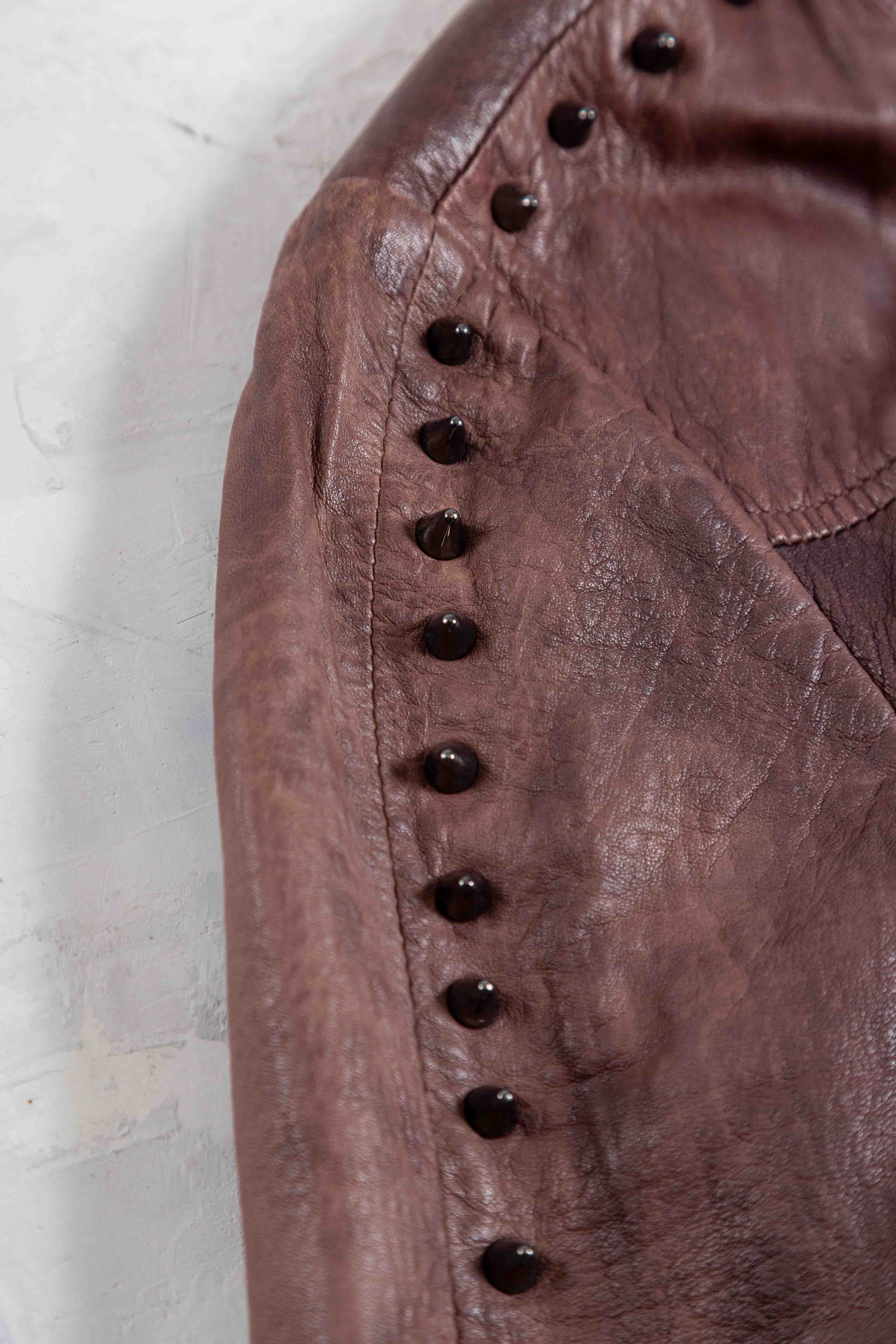 LEATHER STUDDED JACKET