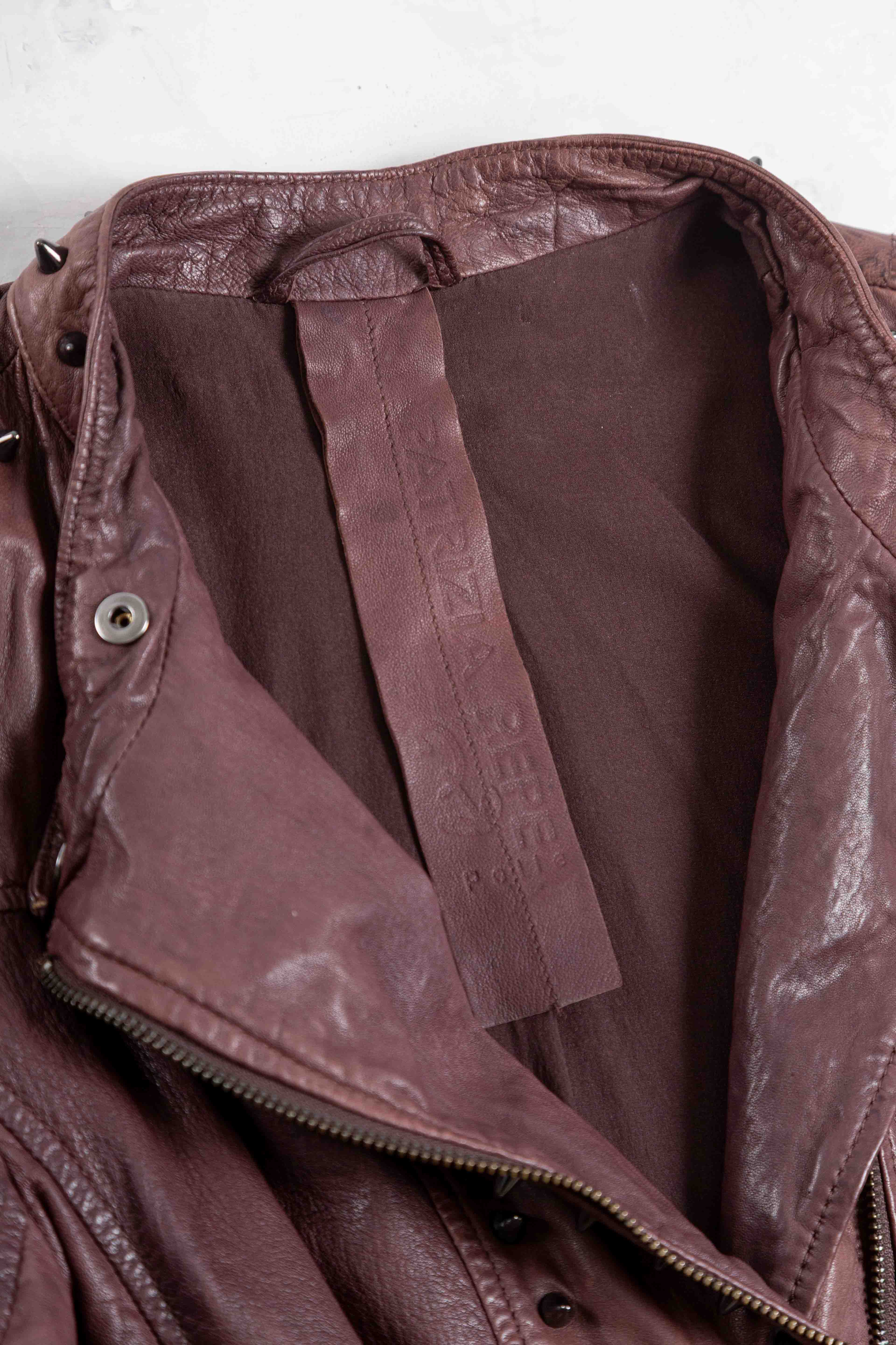 LEATHER STUDDED JACKET