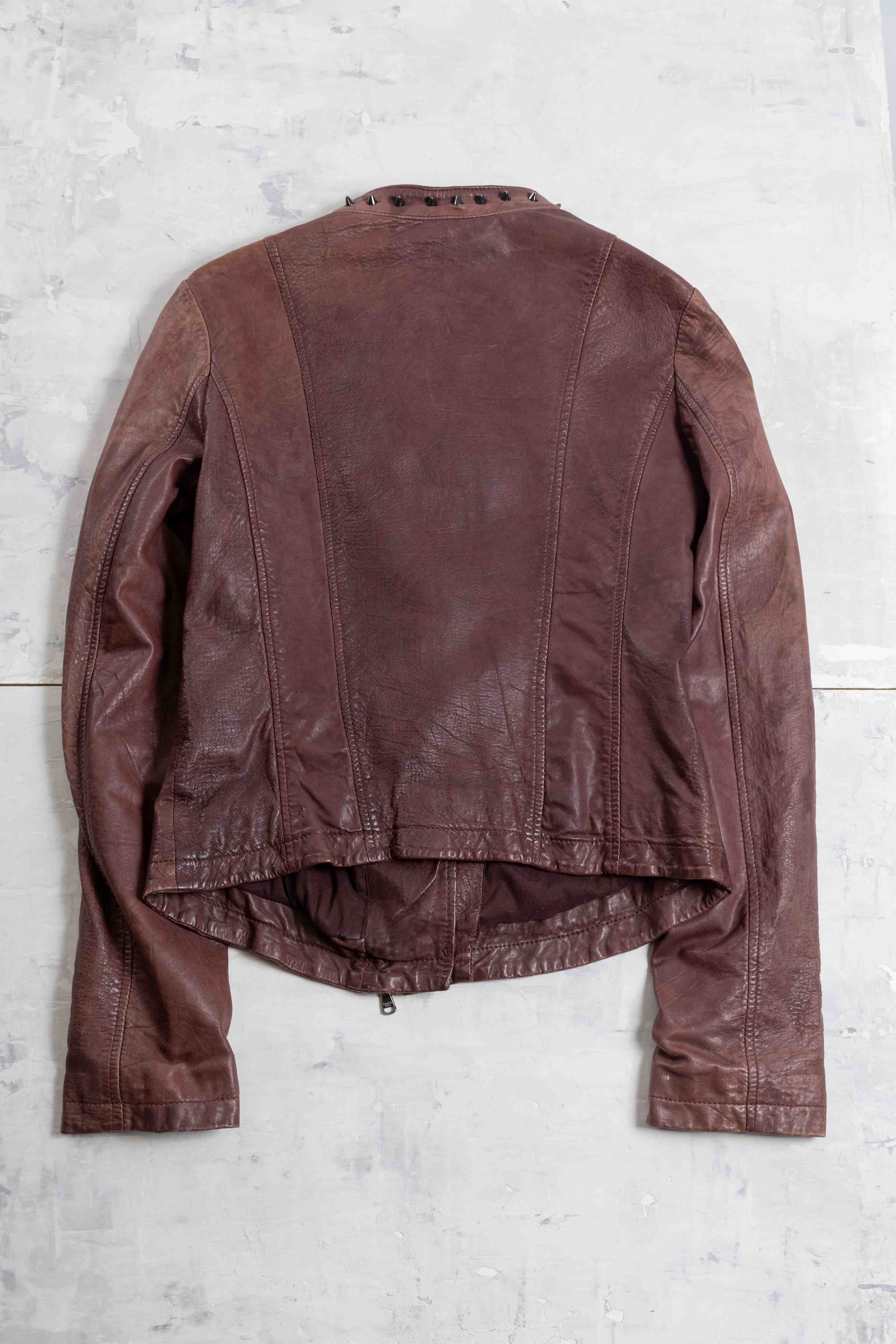 LEATHER STUDDED JACKET