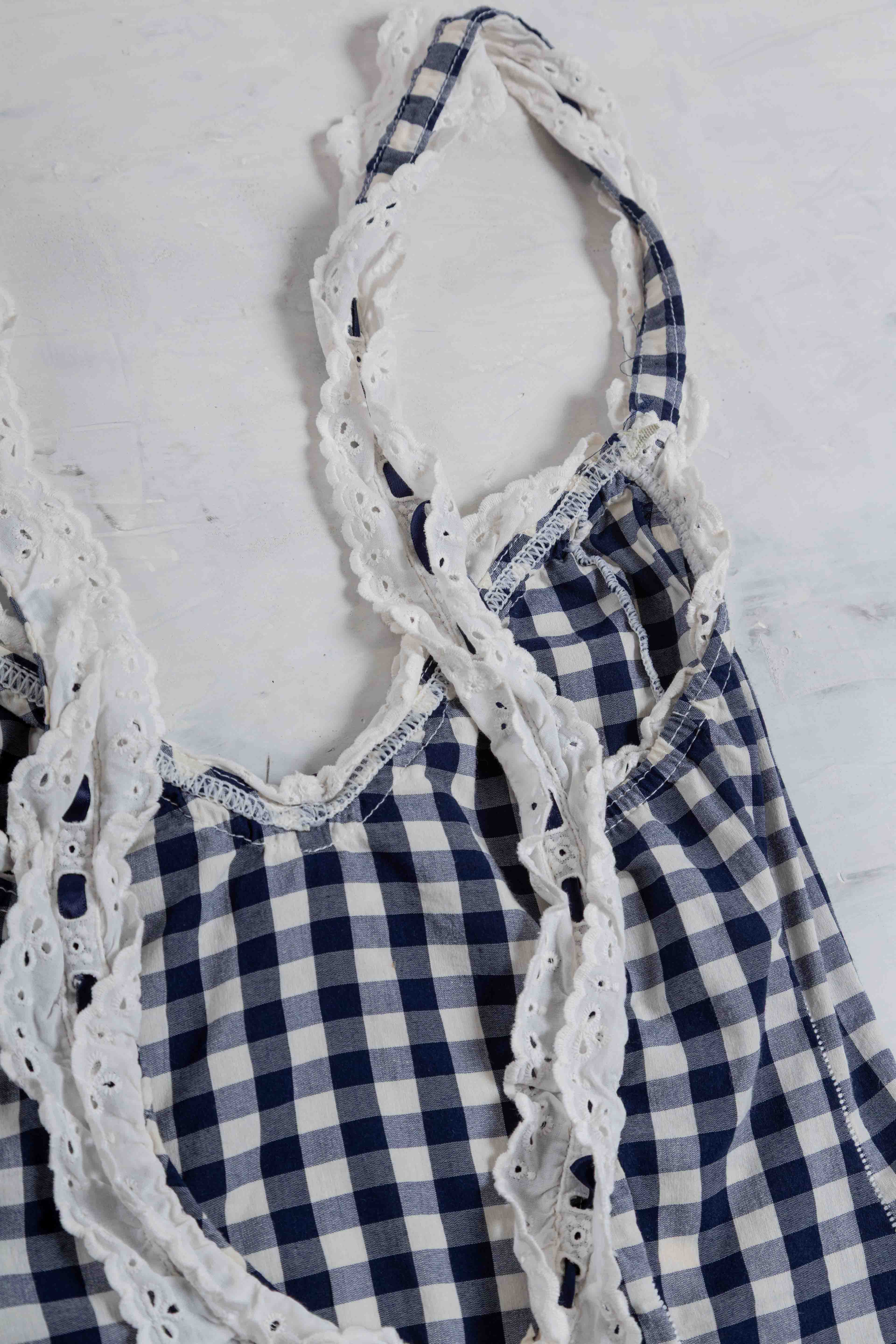 EARLY 90S GINGHAM PRINTED LEOTARD