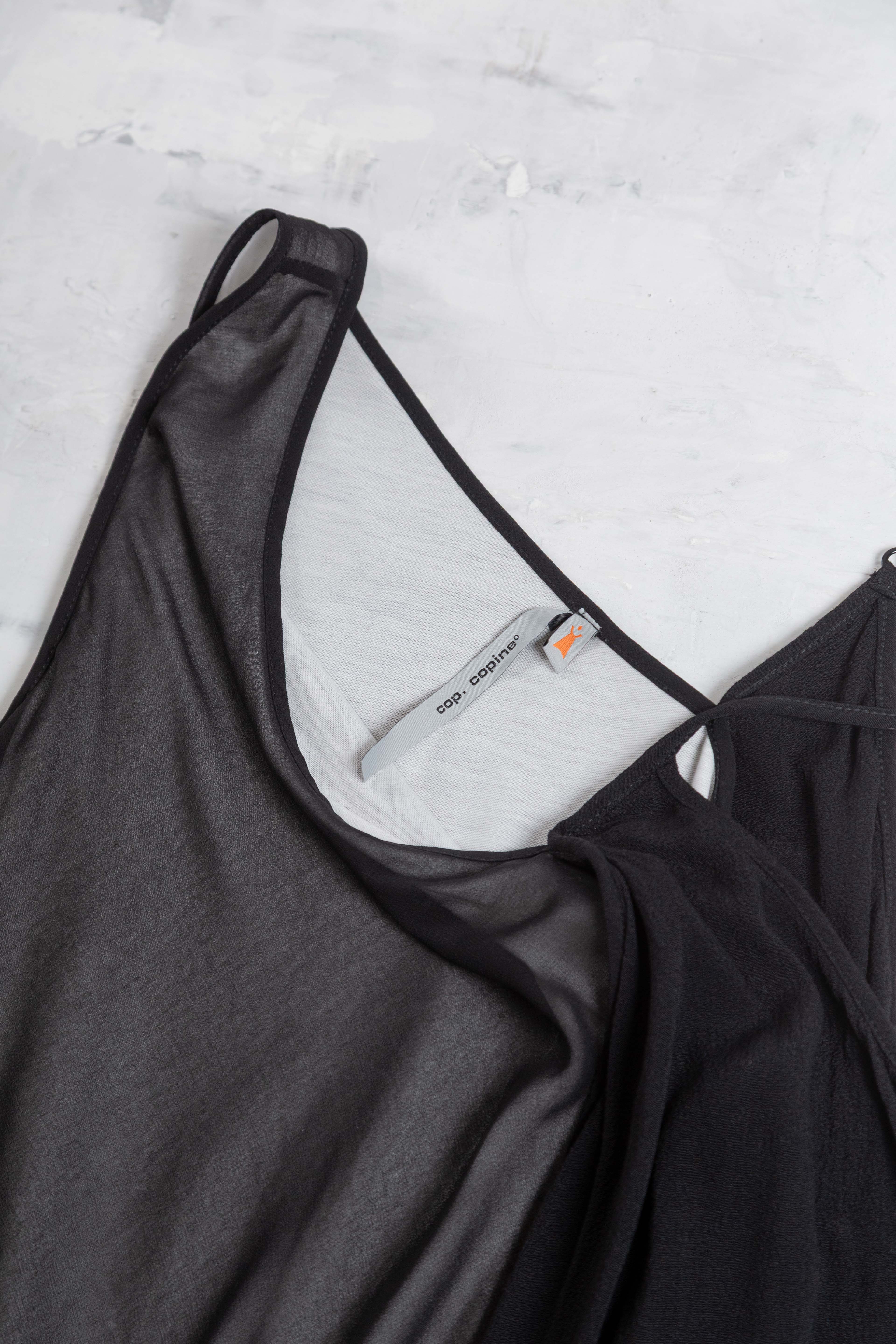 ASYMMETRIC LAYERED VISCOSE DRESS