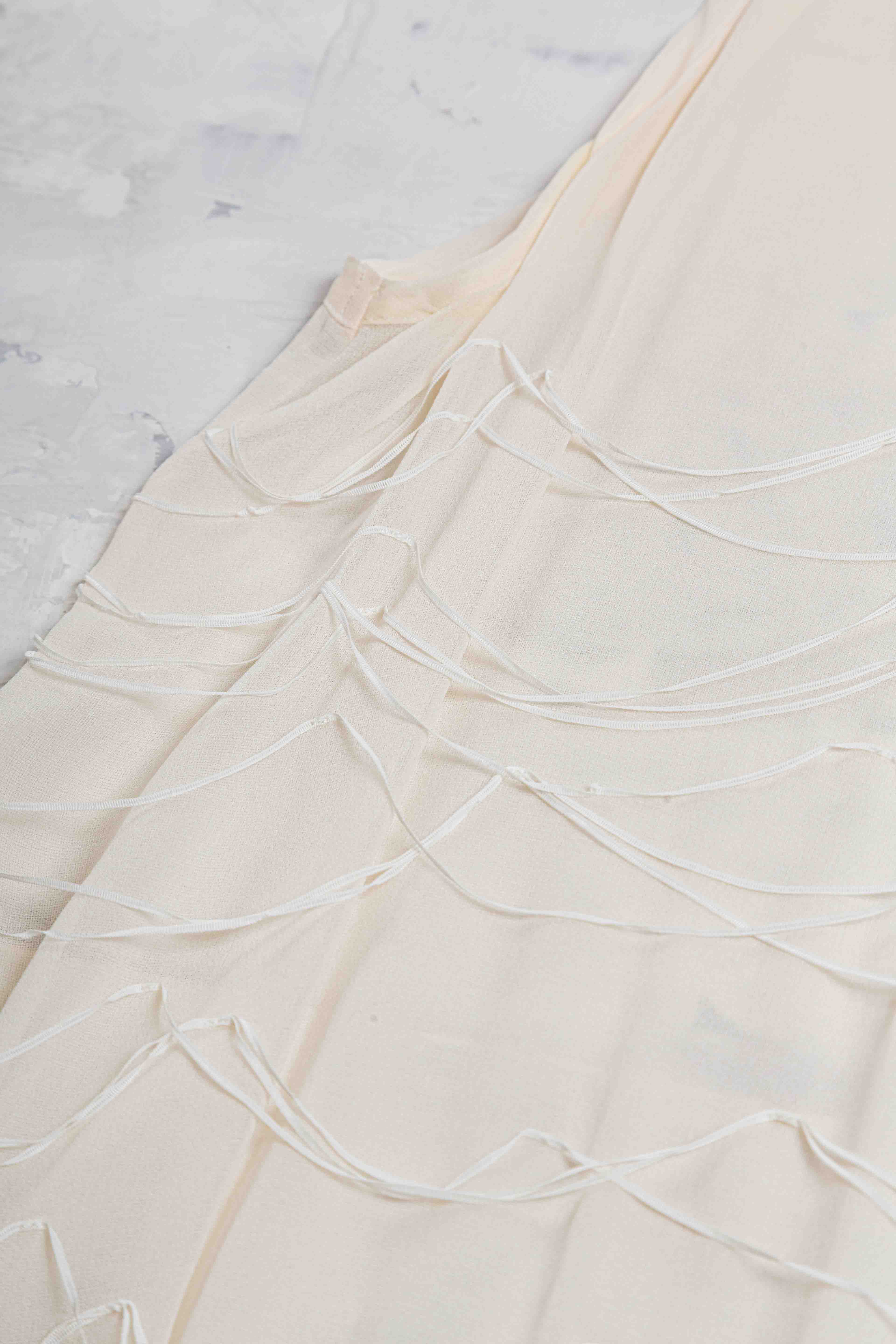 SHEER NET SILK TOP