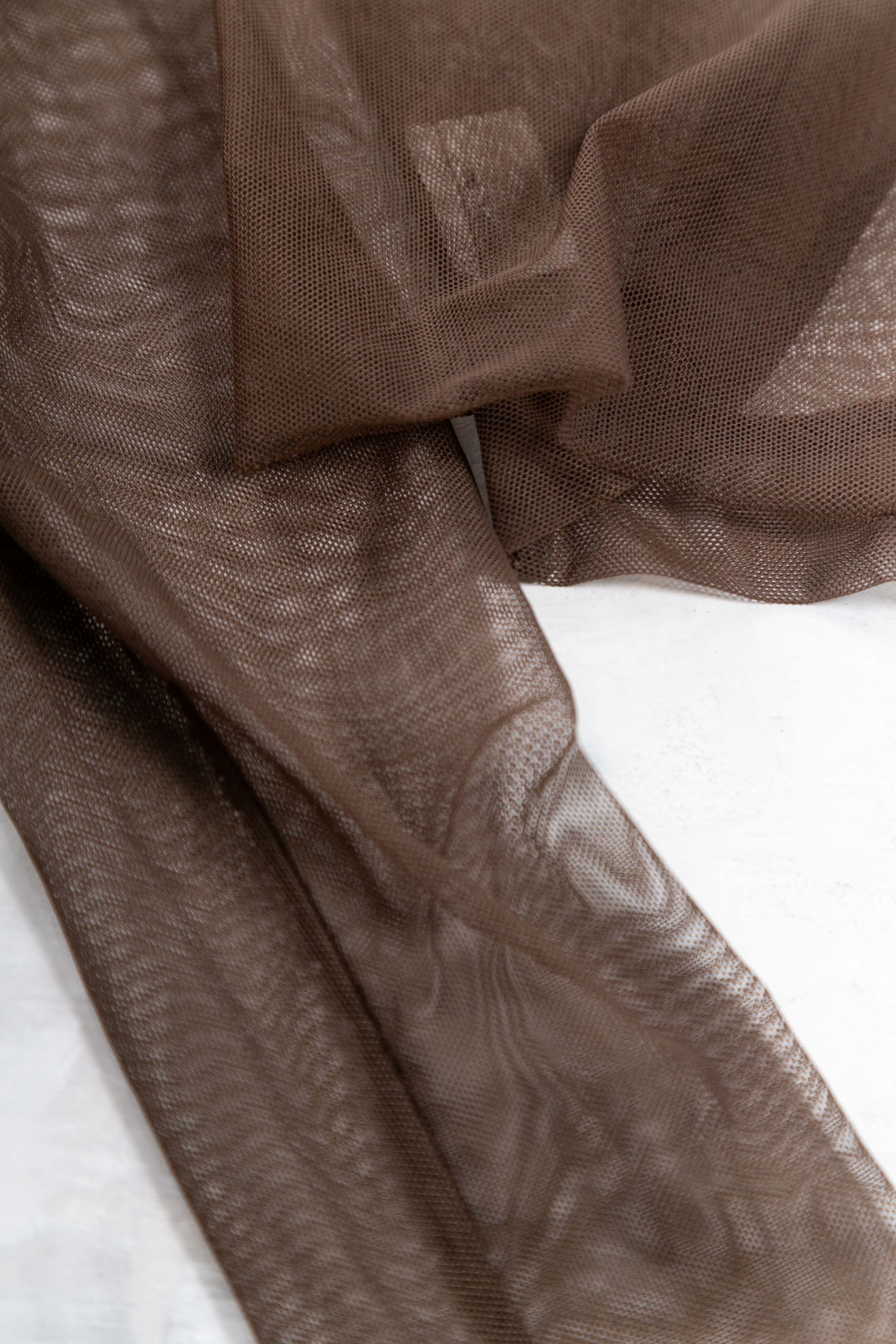 BROWN LAYERED SHRUG