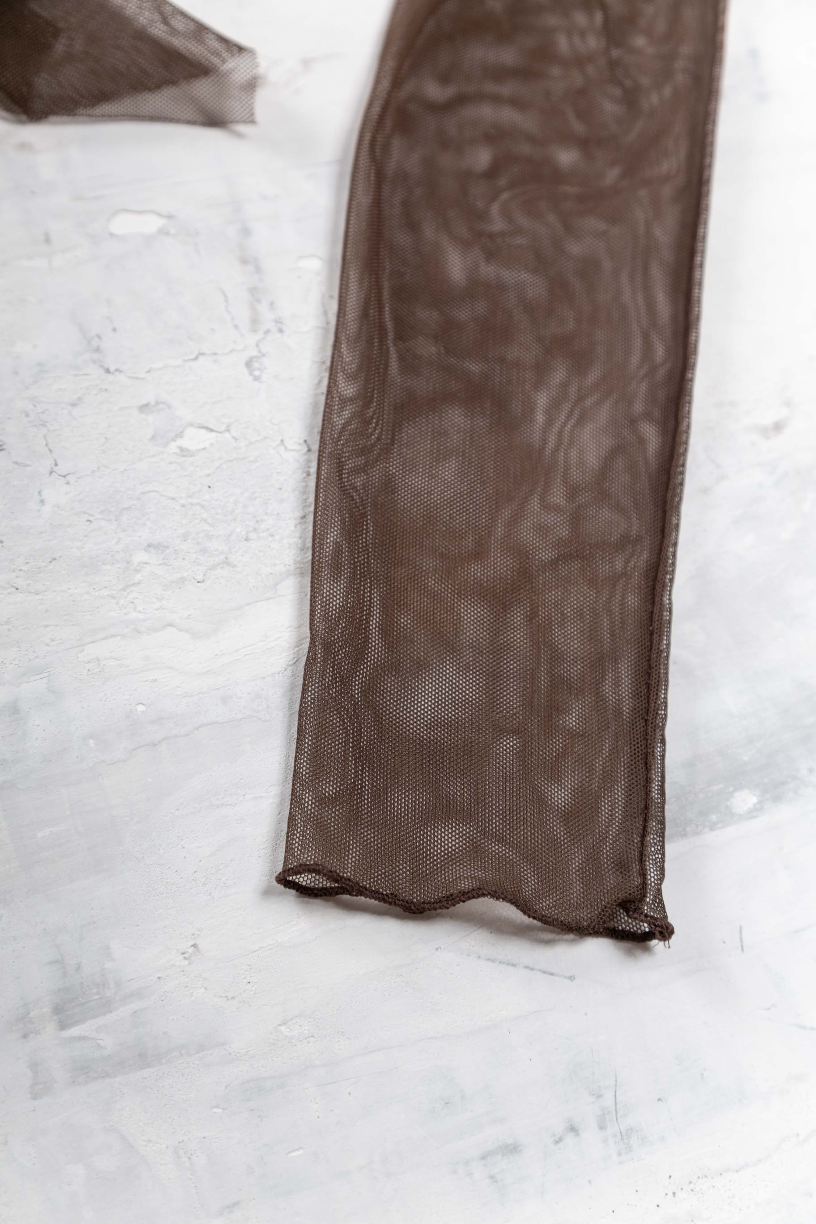 BROWN LAYERED SHRUG