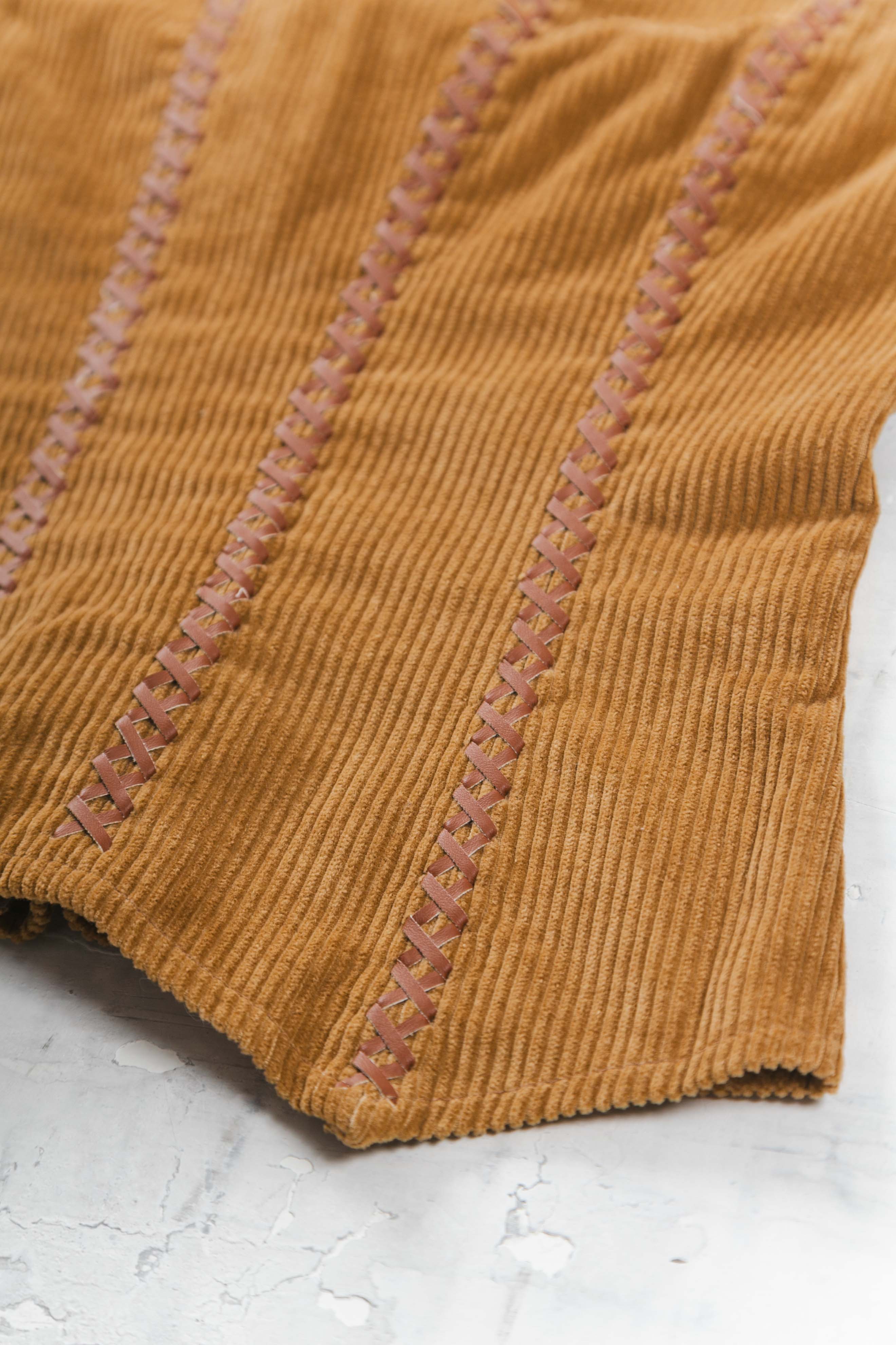 LACED CORDUROY CORSET