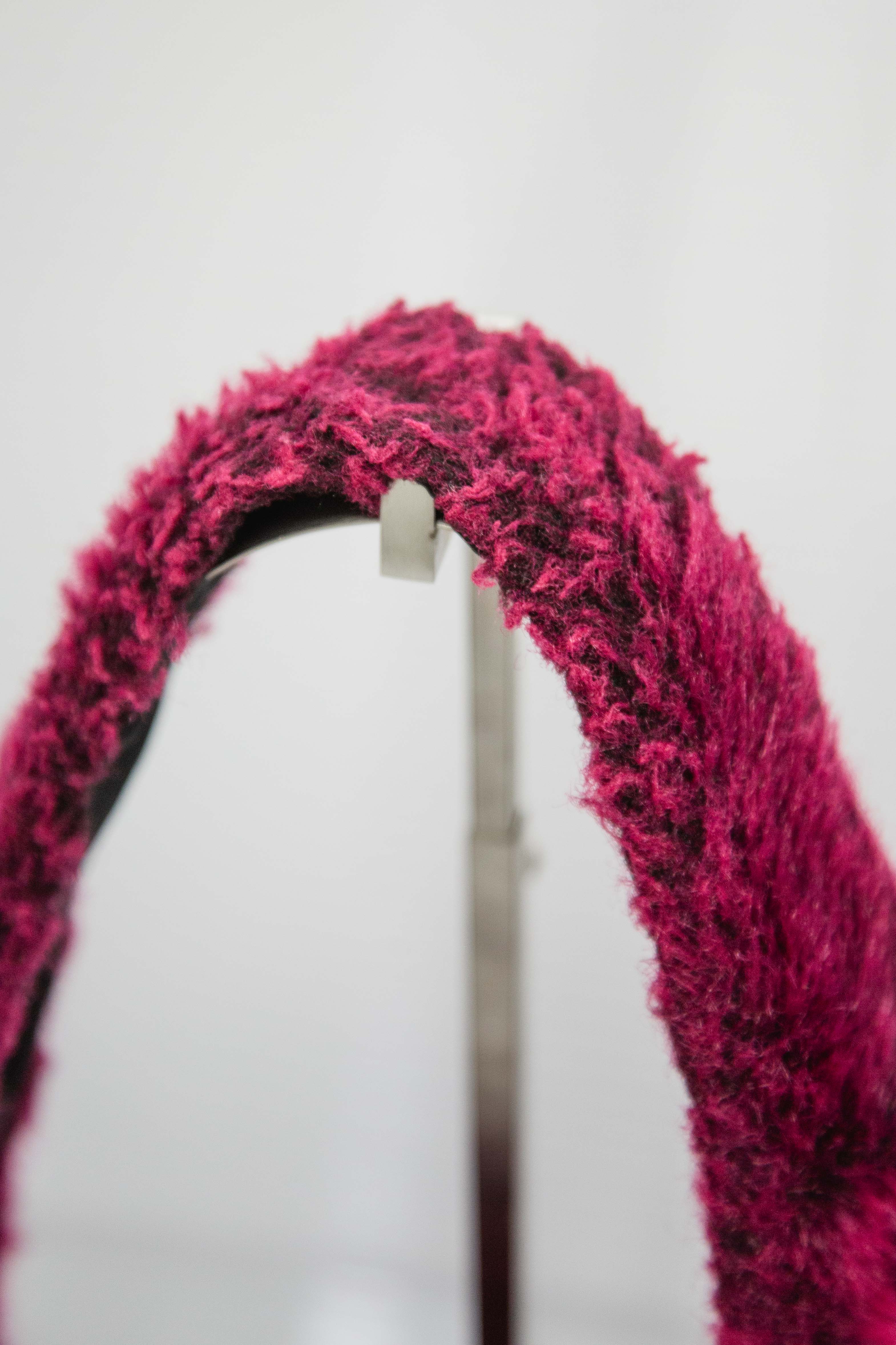 REVERSIBLE PINK FUR BAG