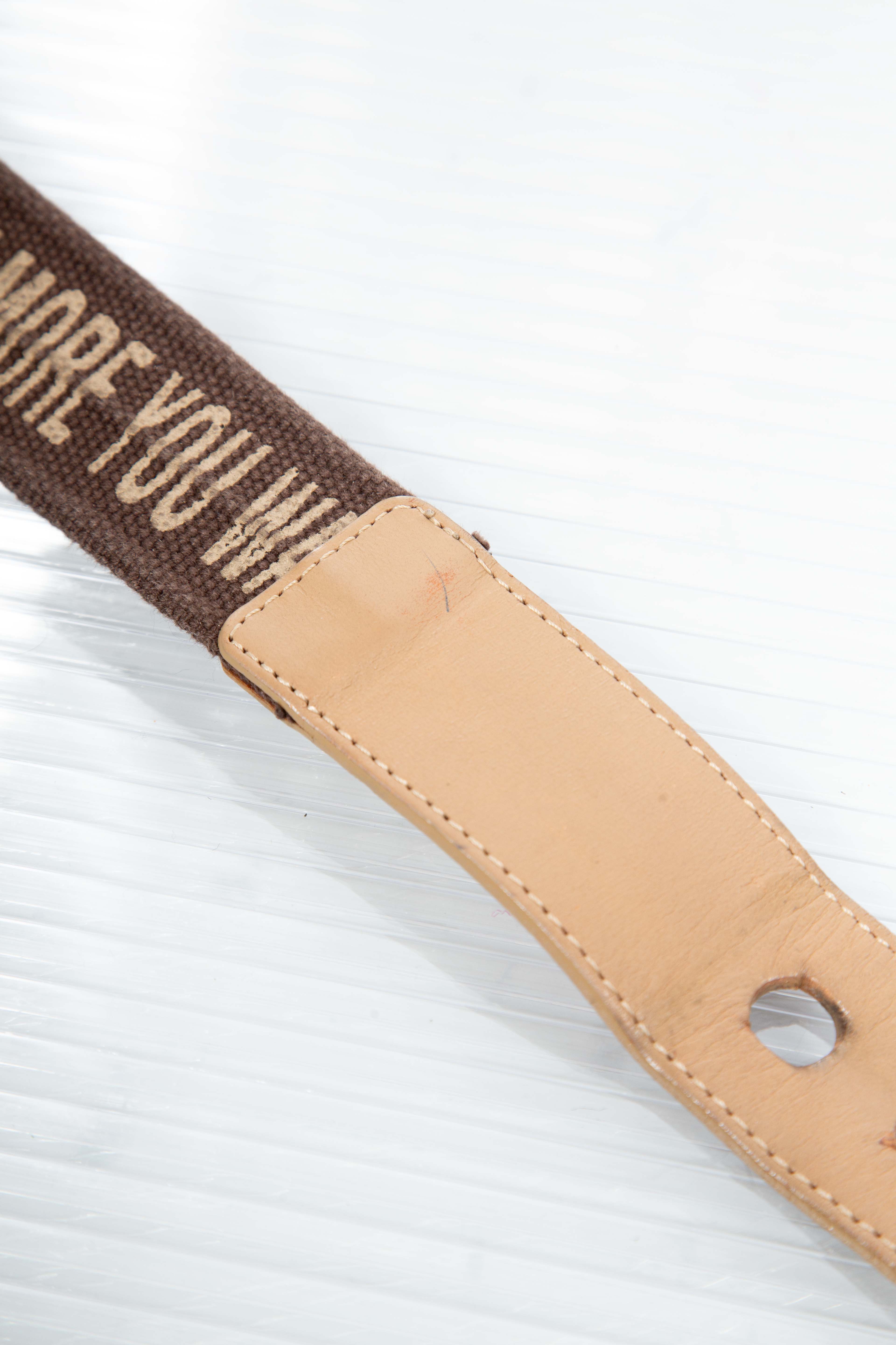 00S 'THE MORE YOU WANT' CANVAS BELT