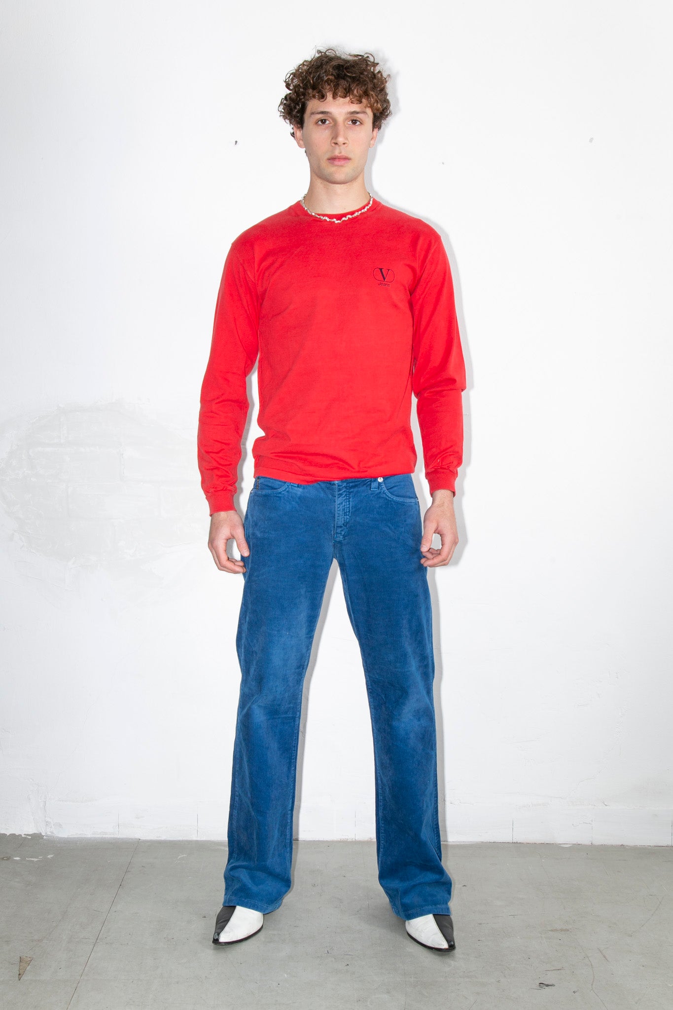 Armani Blue Corduroy Pants