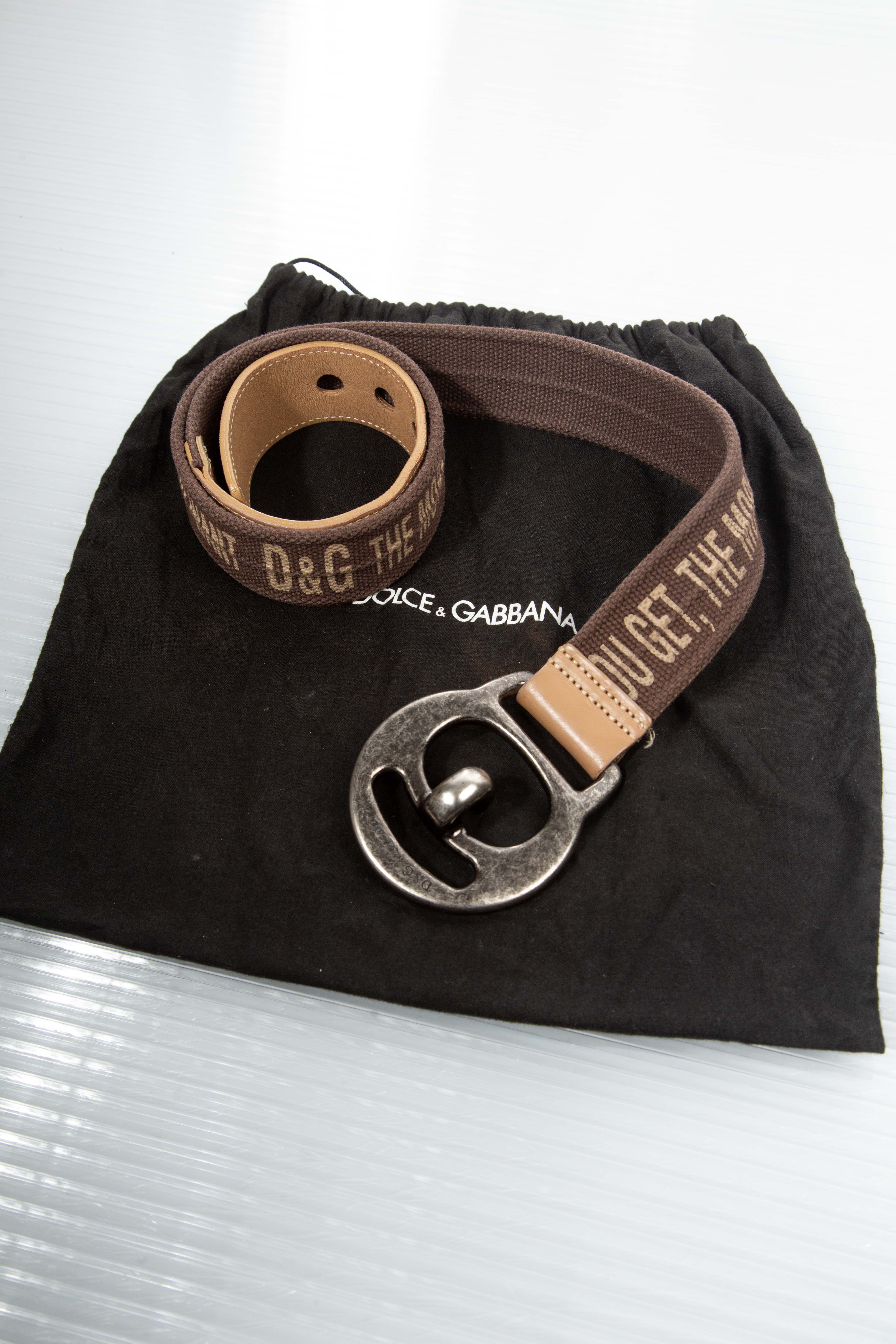 00S 'THE MORE YOU WANT' CANVAS BELT
