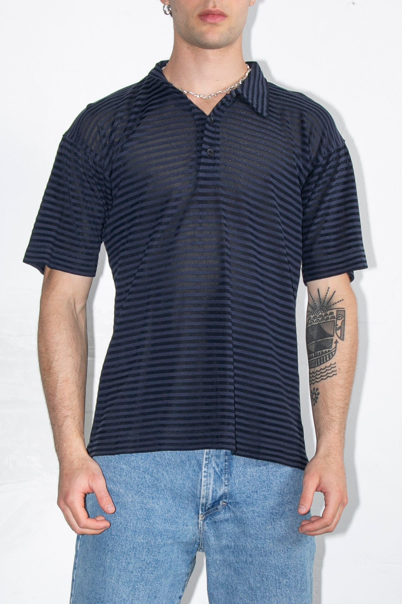 Armani Dark Blue Polo