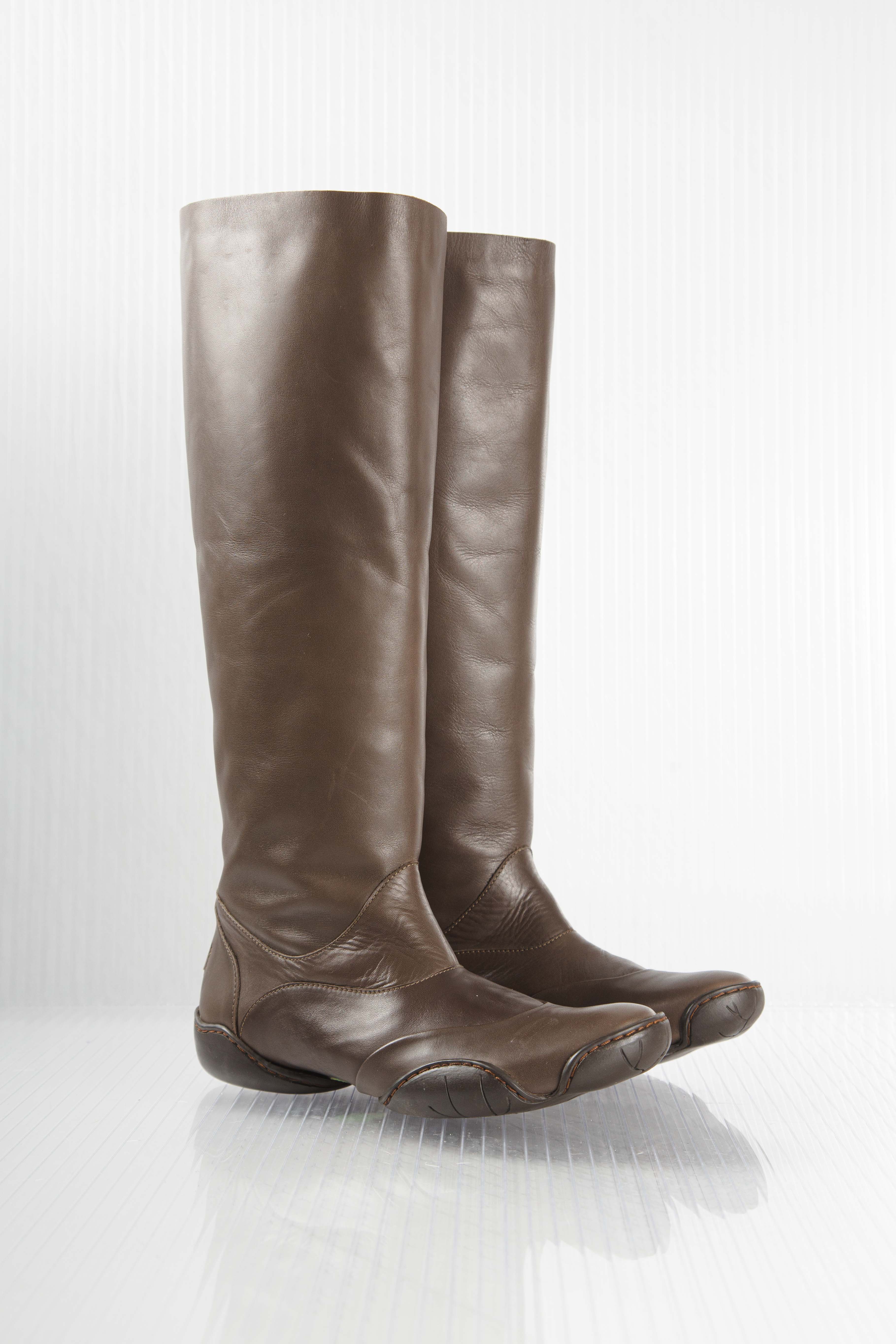 00S BIKER LEATHER BOOTS