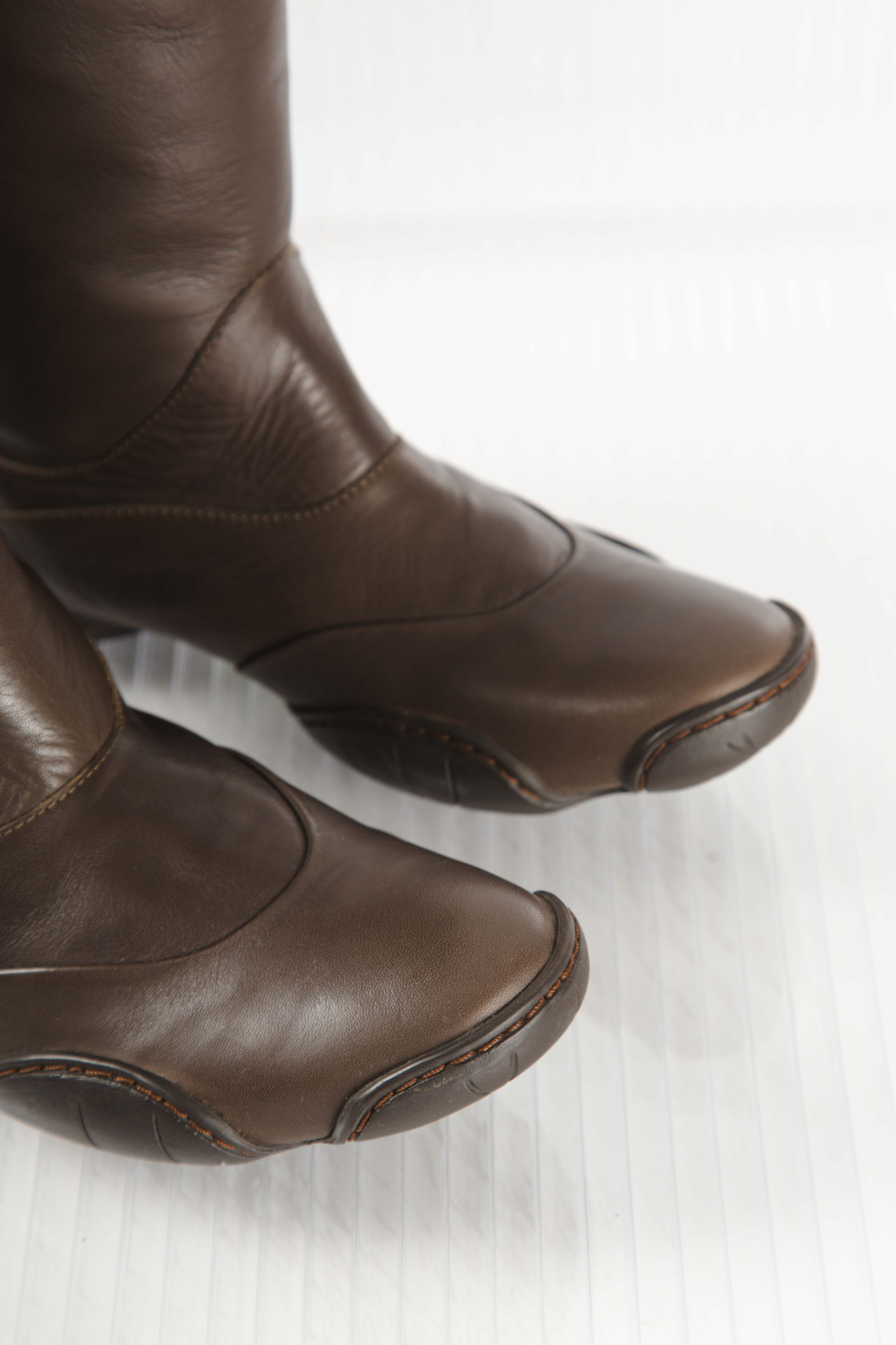 00S BIKER LEATHER BOOTS