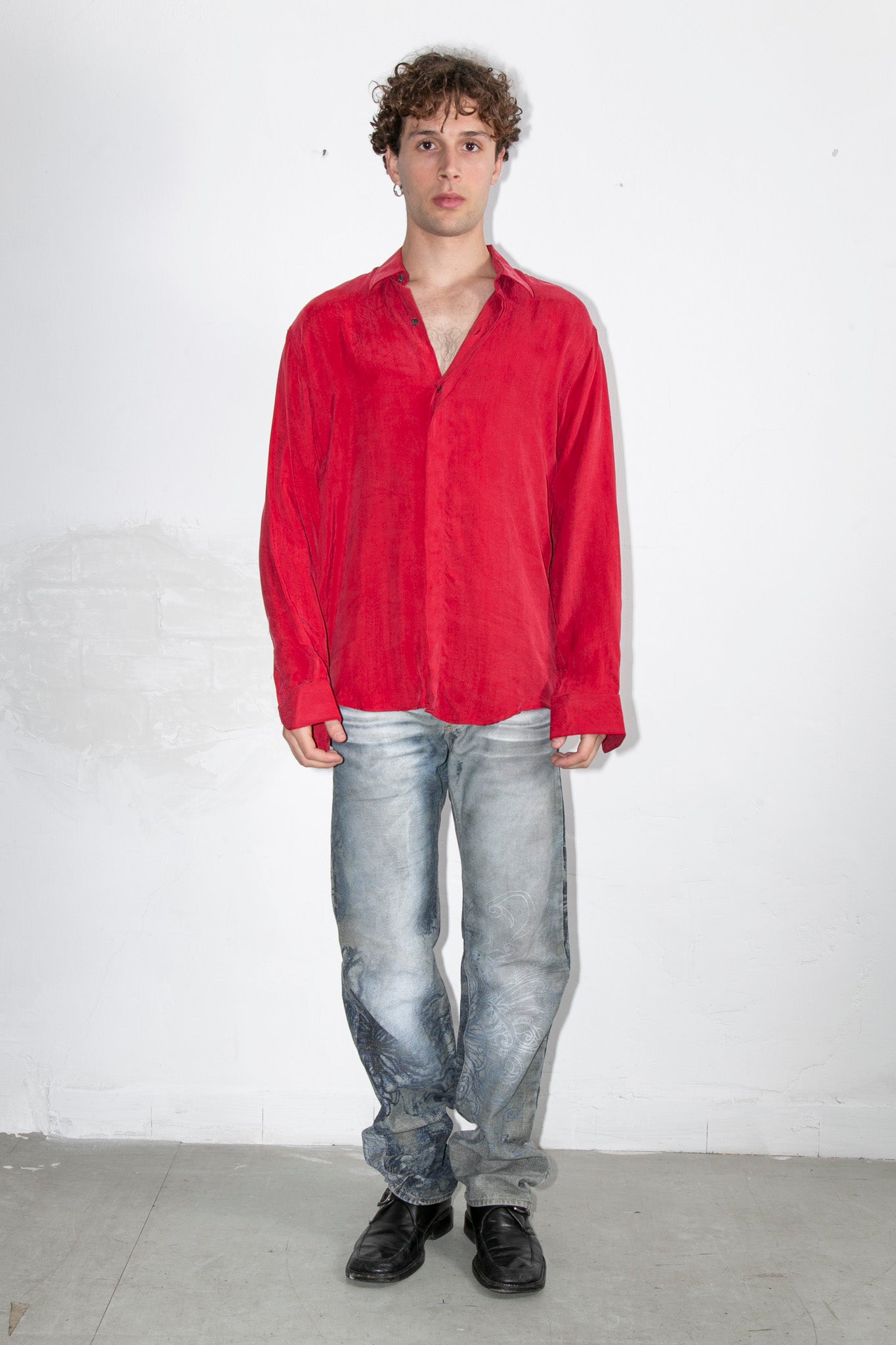 Italian Rose Silk Blouse