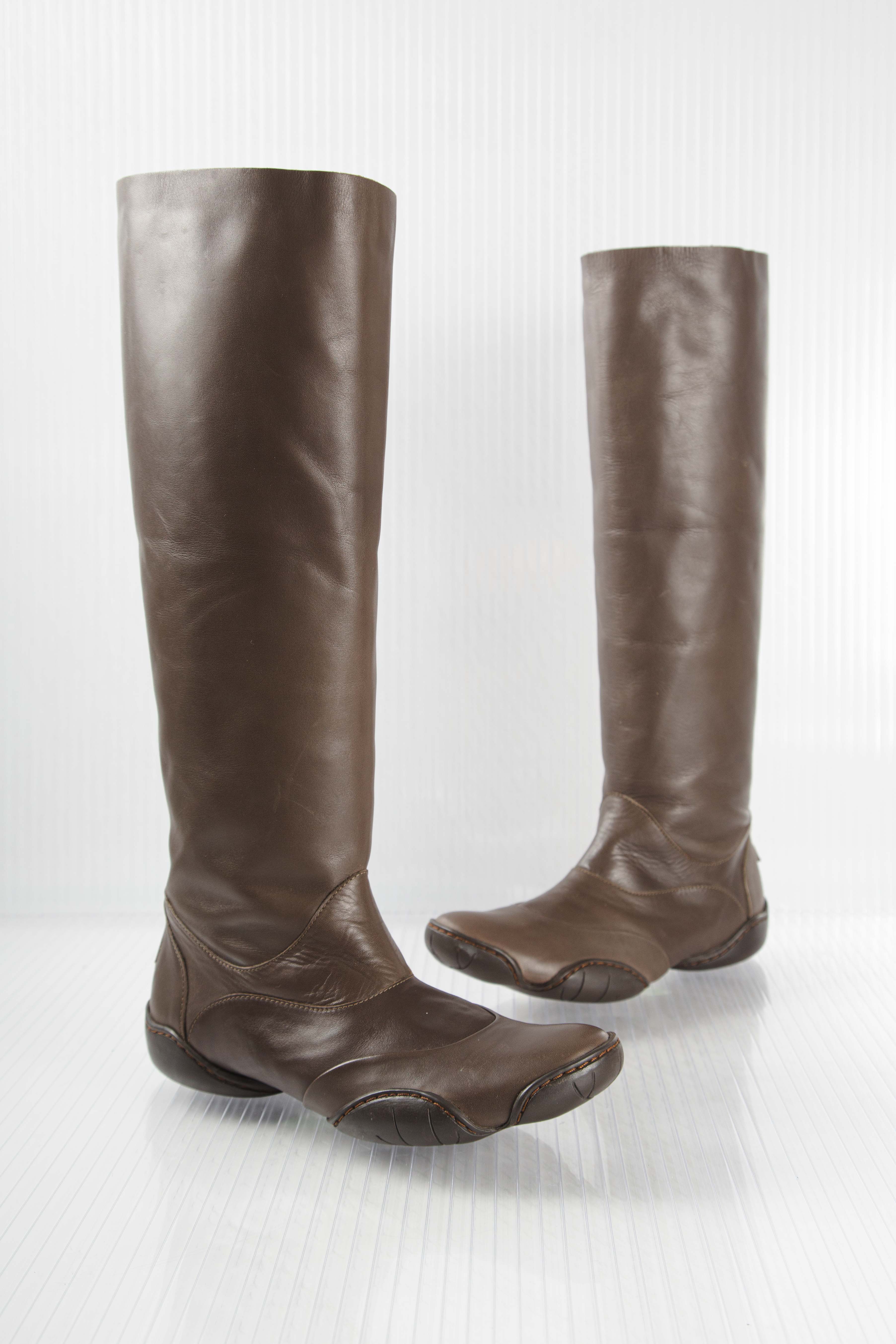 00S BIKER LEATHER BOOTS