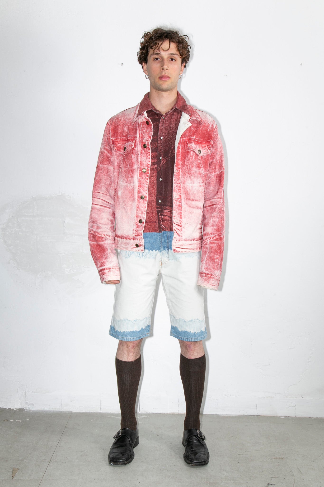 Just Cavalli Red Wash Jacket