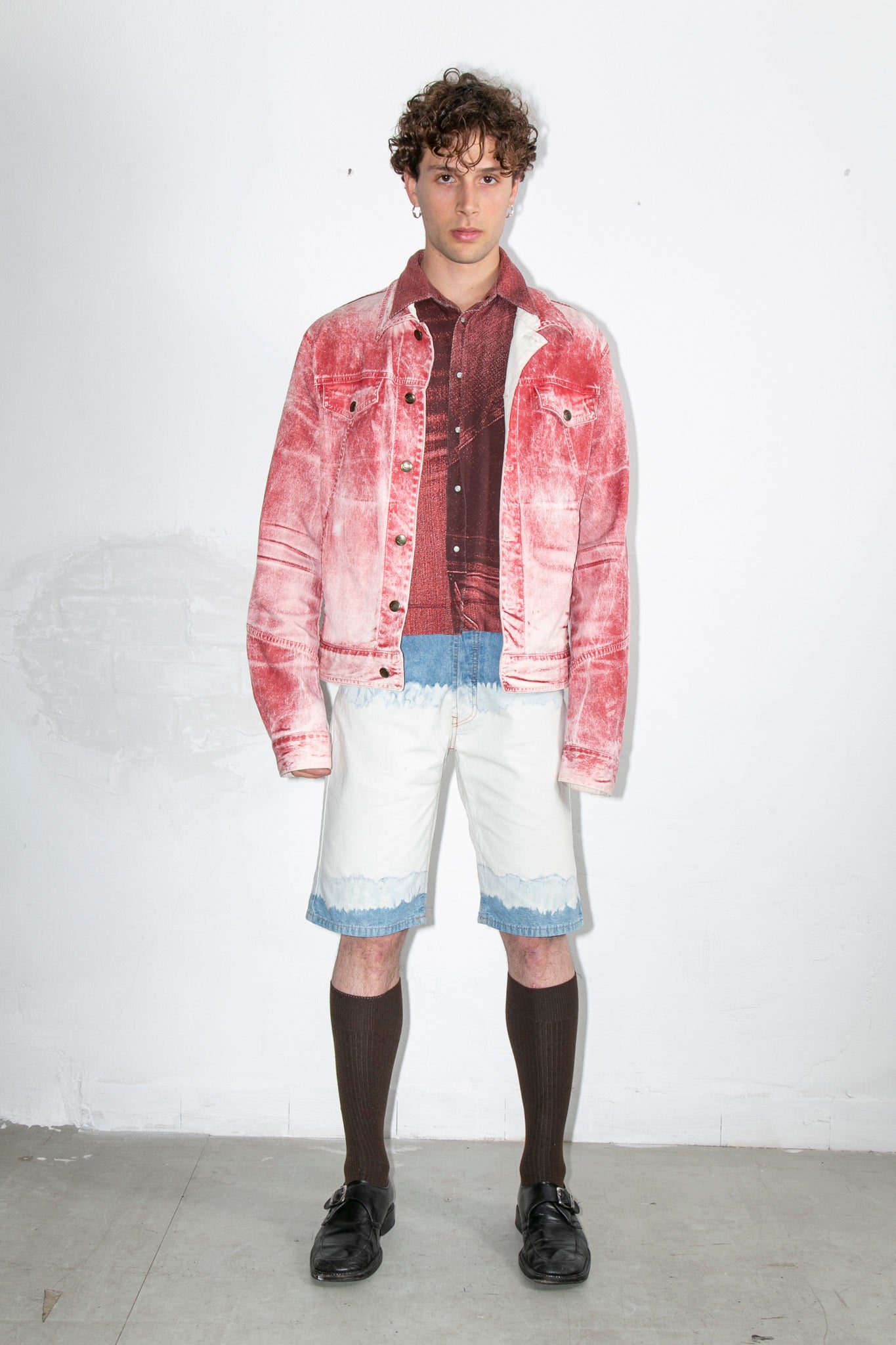 Just Cavalli Red Wash Jacket