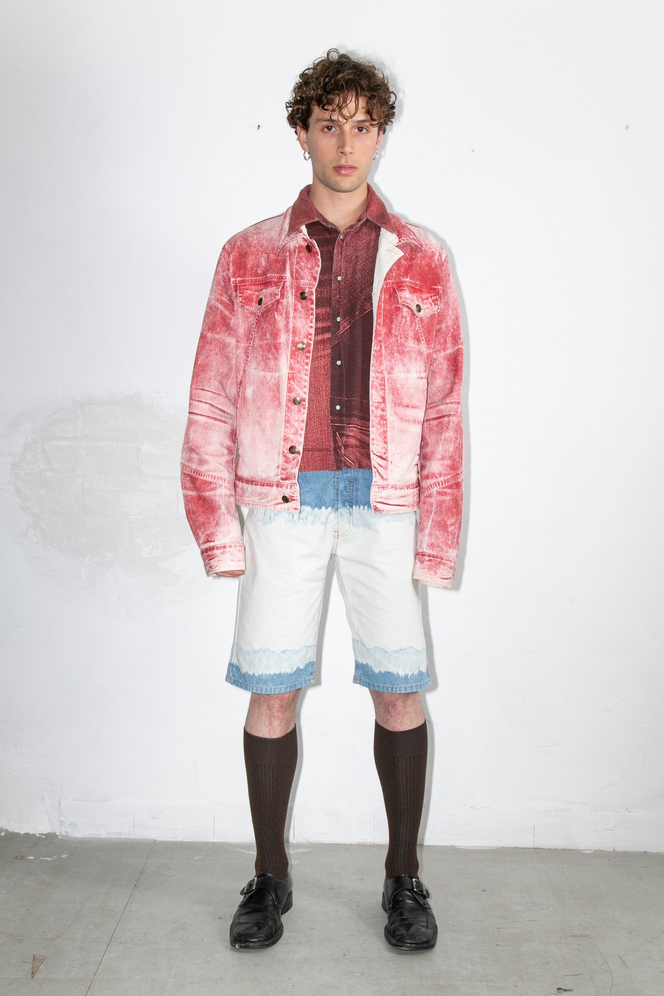 Just Cavalli Red Wash Jacket